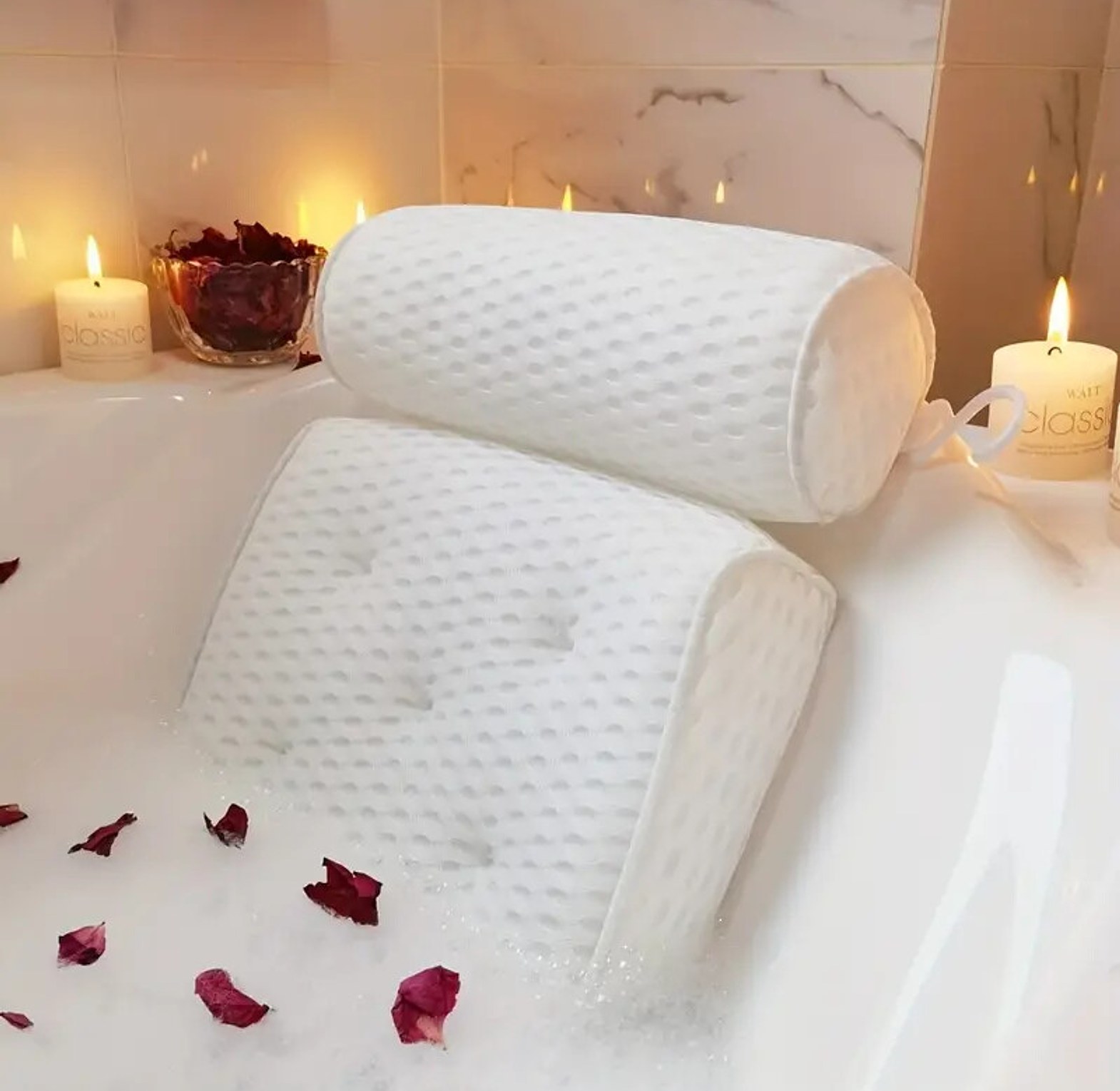 Anti-Slip Suction Cup Bathtub Pillow image