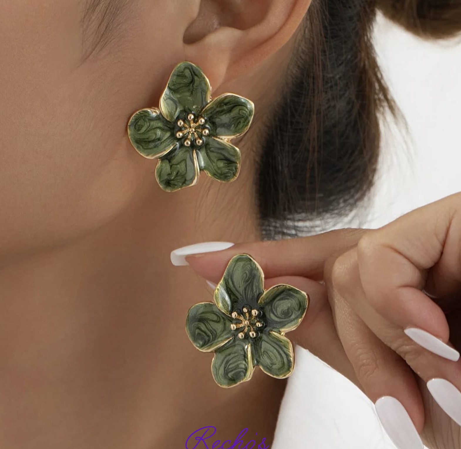 Flower earrings  image
