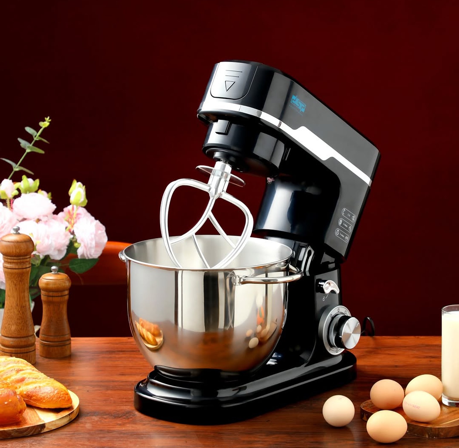 3-in-1 Stand Mixer – 7.0L Stainless Steel Bowl, 1500W Heavy-Duty Kitchen Mixer image