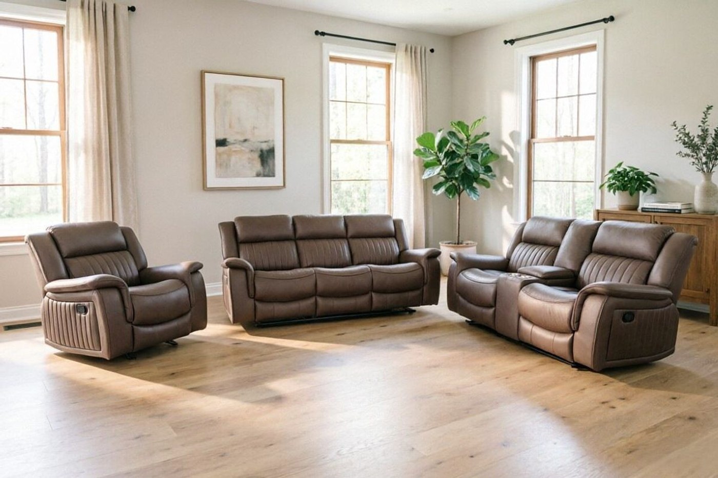 FLORENCE 7 Seater Fabric Recliner (3+2+1+1) image 1