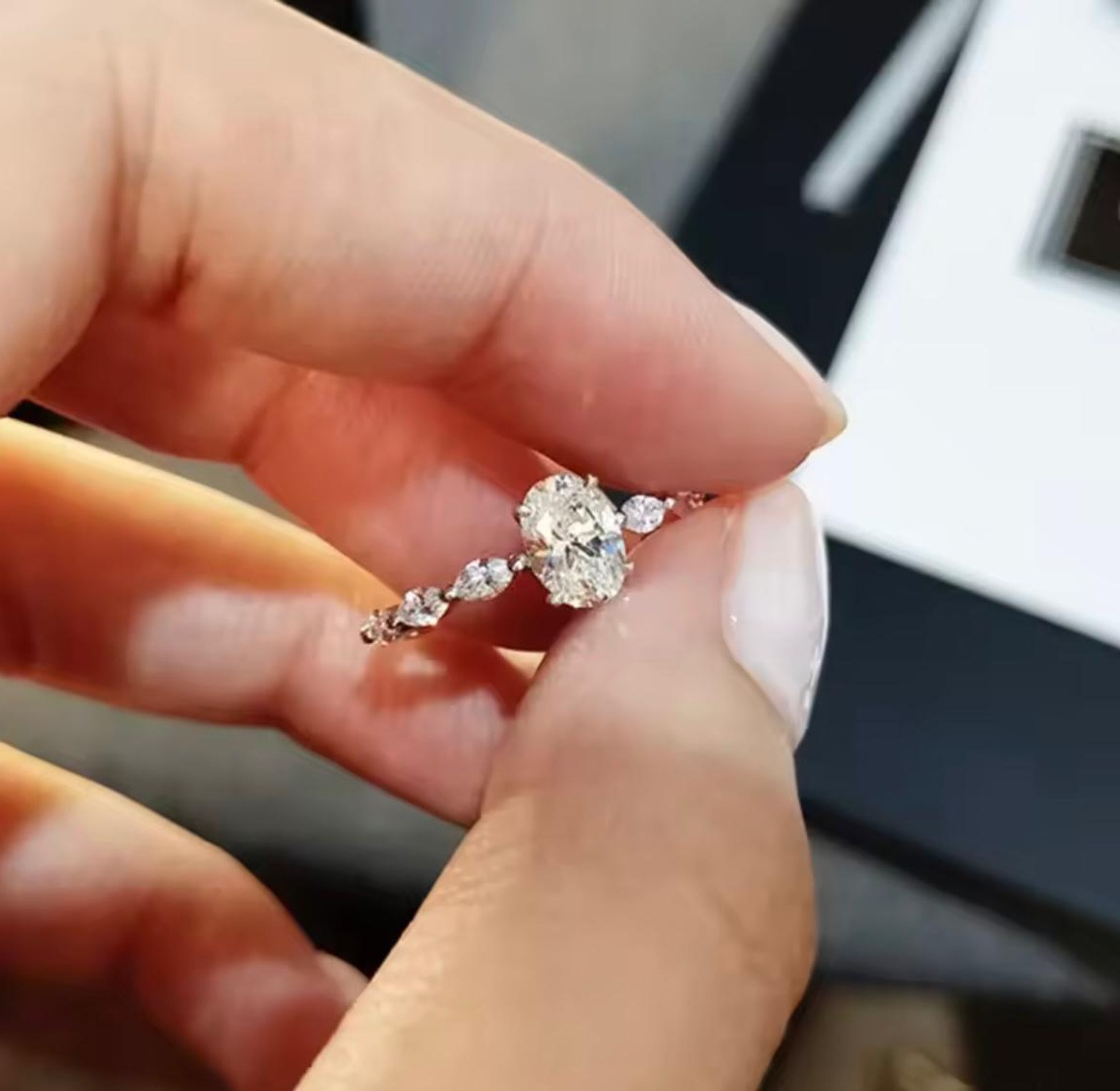 The Marquise Bloom Solitaire Ring image