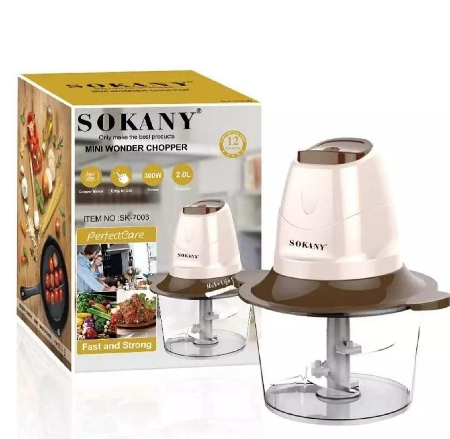 Sokany Stainless Electric Food Chopper Meat Grinder And Shredder image