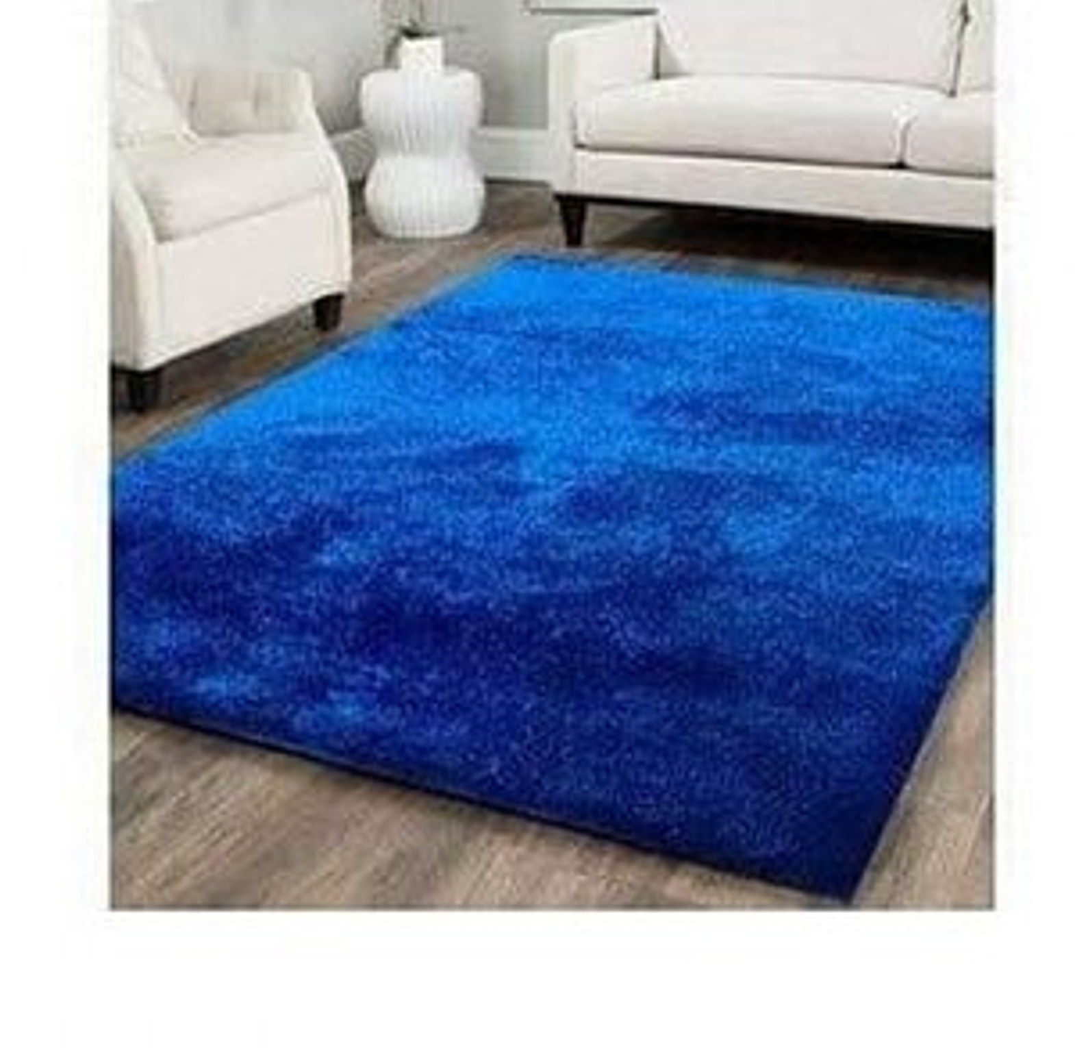 5 By 8 Soft Fluffy Grey Patches Carpets Non-slip Rugs Floor Mat image