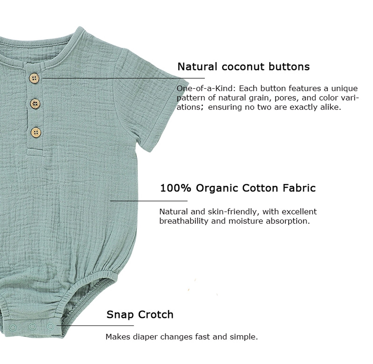 Muslin Bubble Romper image