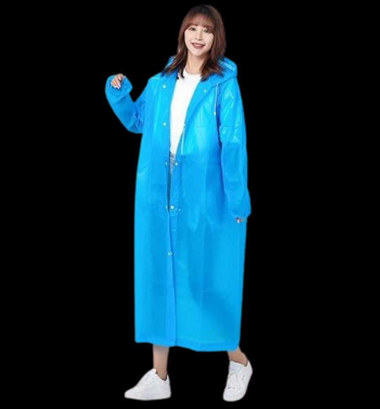 Waterproof Outdoor Raincoat Ultra Rain Proof Windbreaker Portable Folding  image