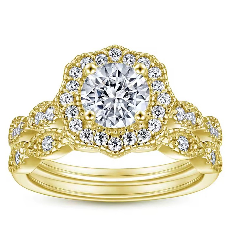 Double pure silver gold plated image