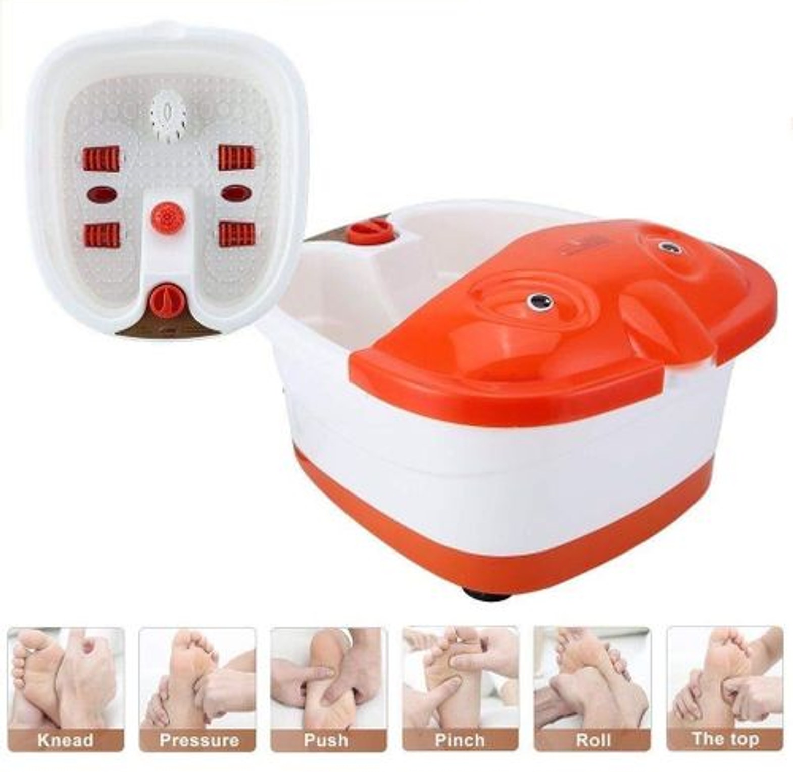Hot Selling Professional Electric Foot Bath Massager With Infrared Foot Spa Massager With Roller for Foot Callus Remover Machine for Feet Pain Relieve And Feet Care image