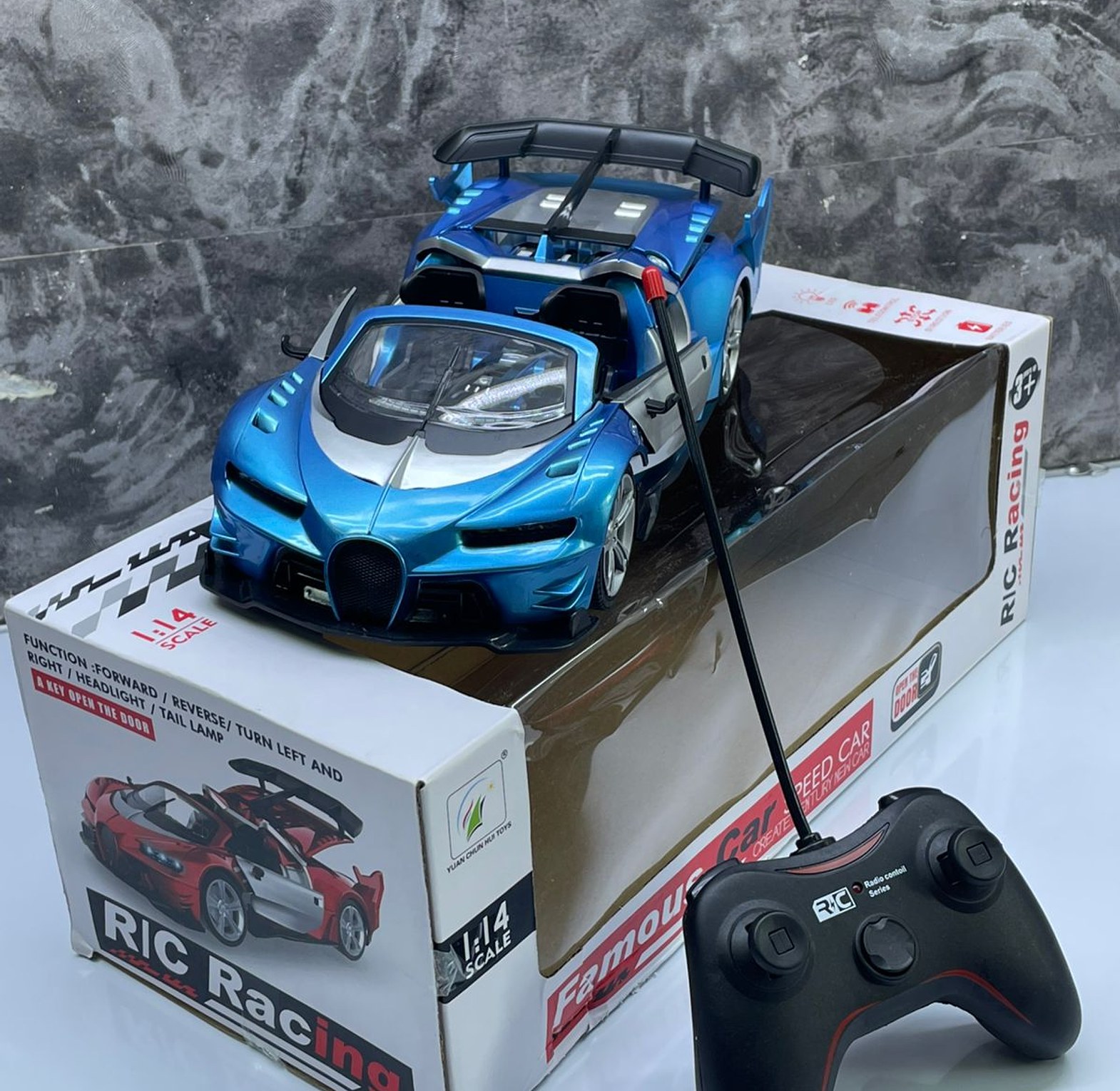 BUGATTI RECHARGEABLE REMOTE CONTROL TOY CAR image