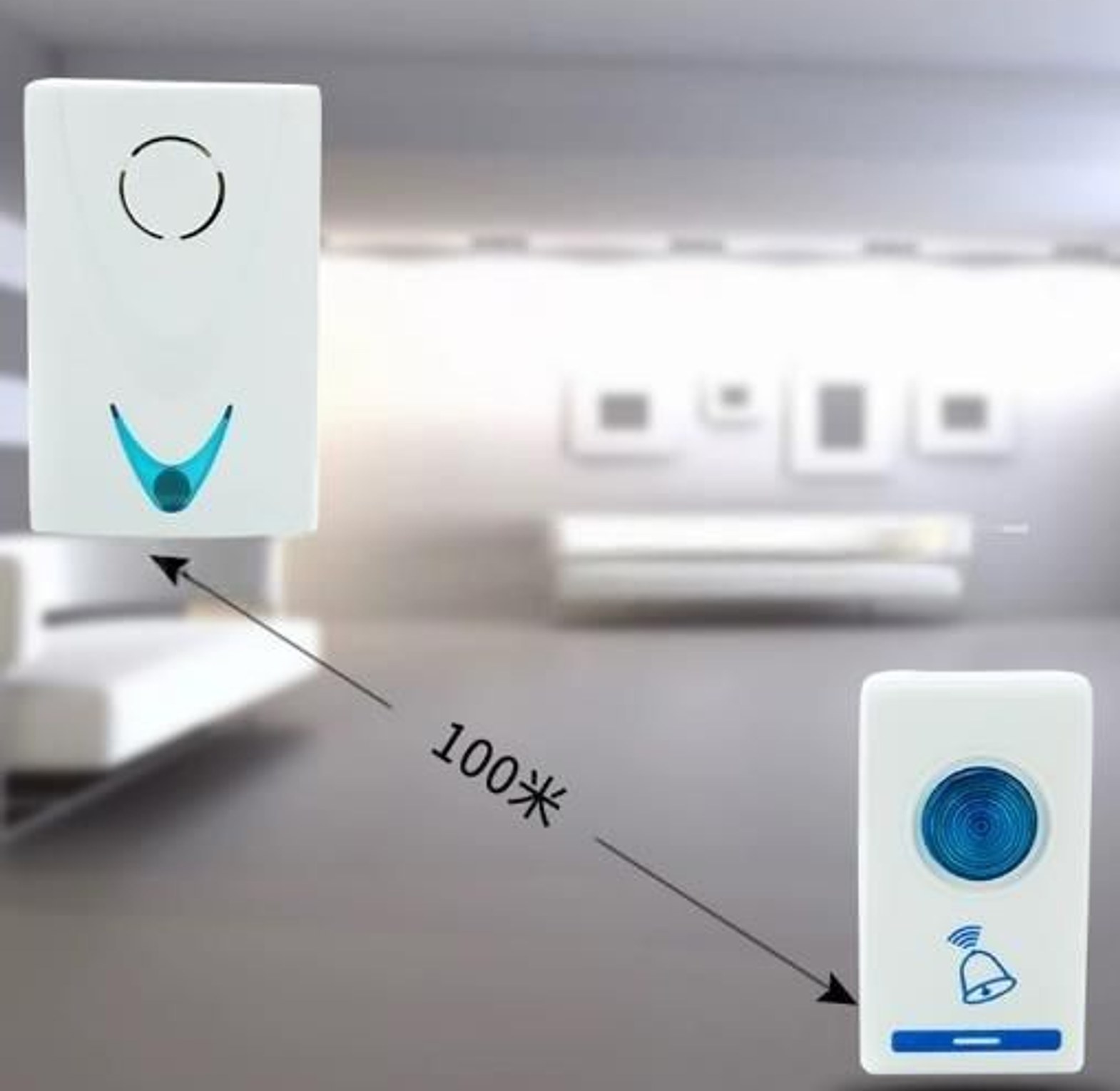 Battery Wireless door bell image