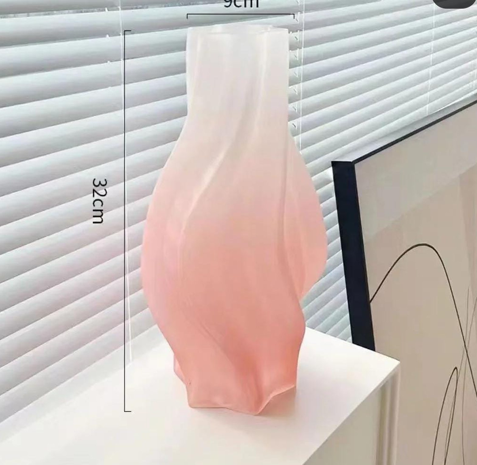 Nordic glass flower vase image