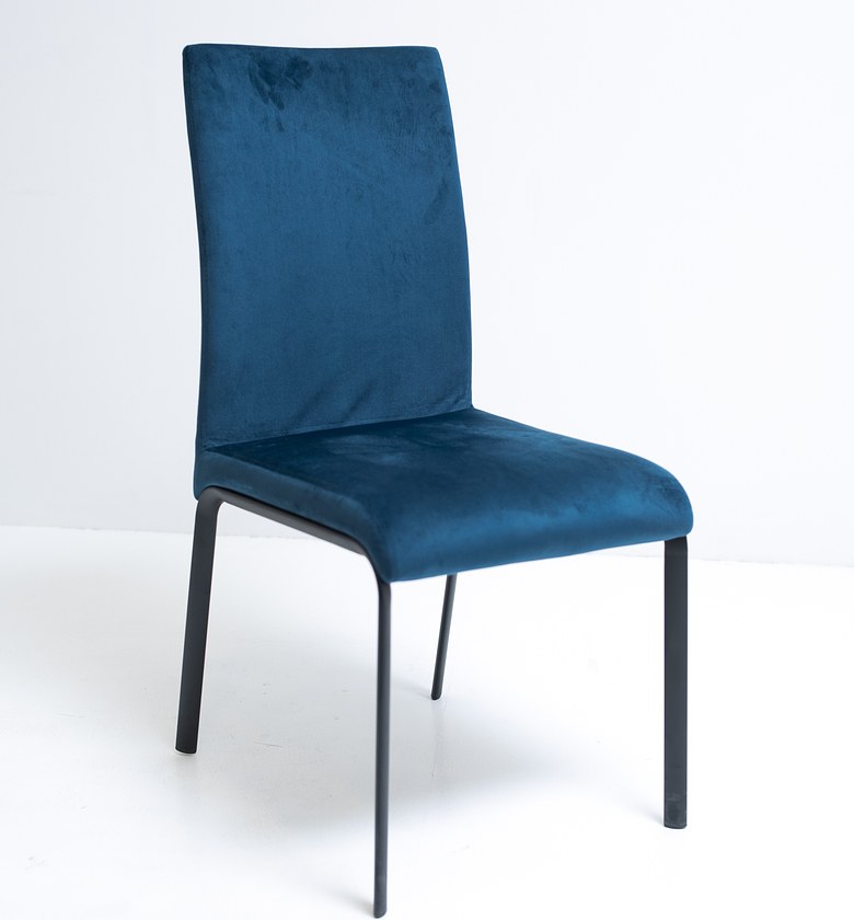 VELVET CHAIR BLACK LEG  image