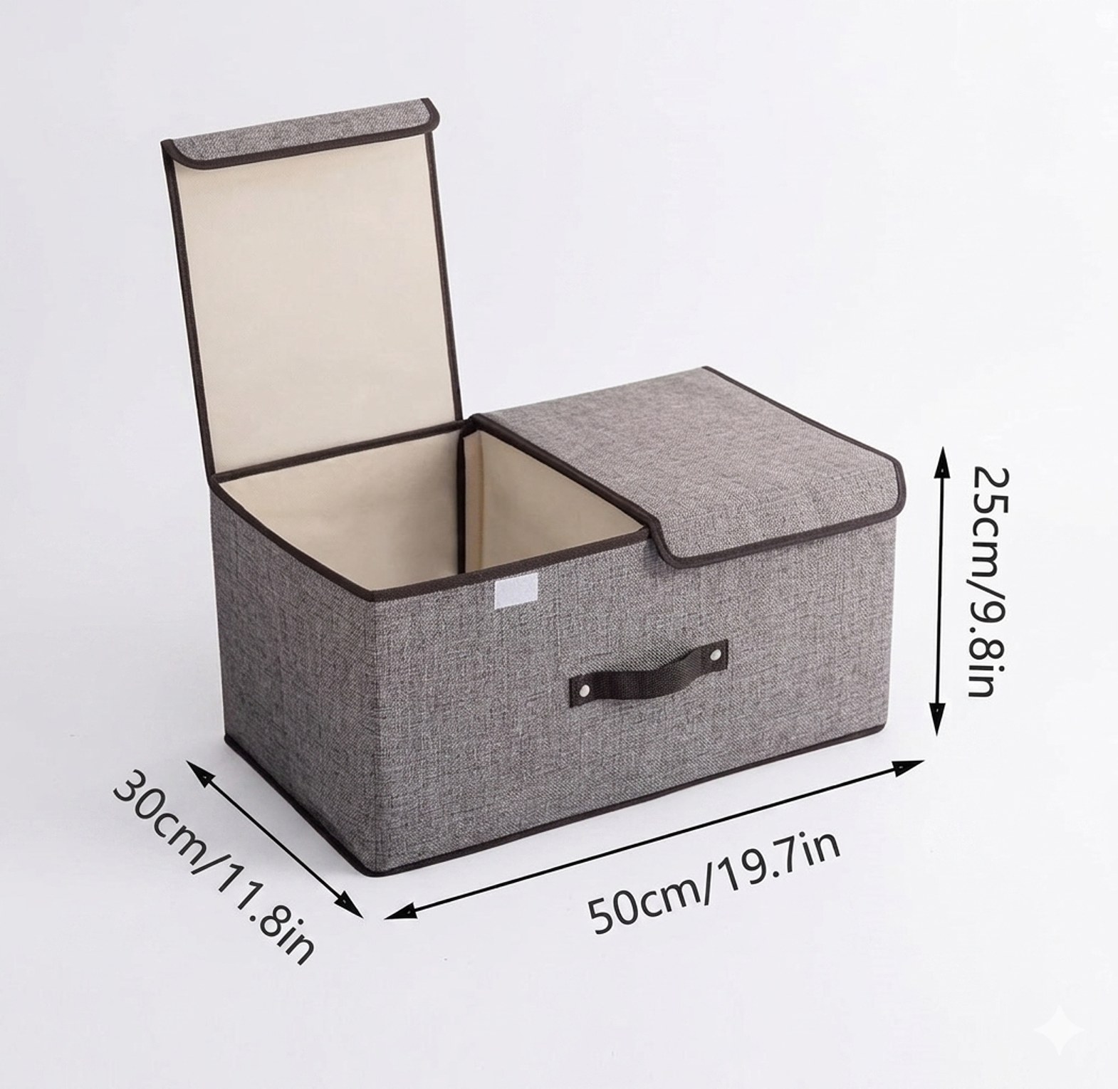 Premium Foldable Clothes Storage Box Organizer with Dual Compartments & Lids – Wardrobe Space Saver Organizer image