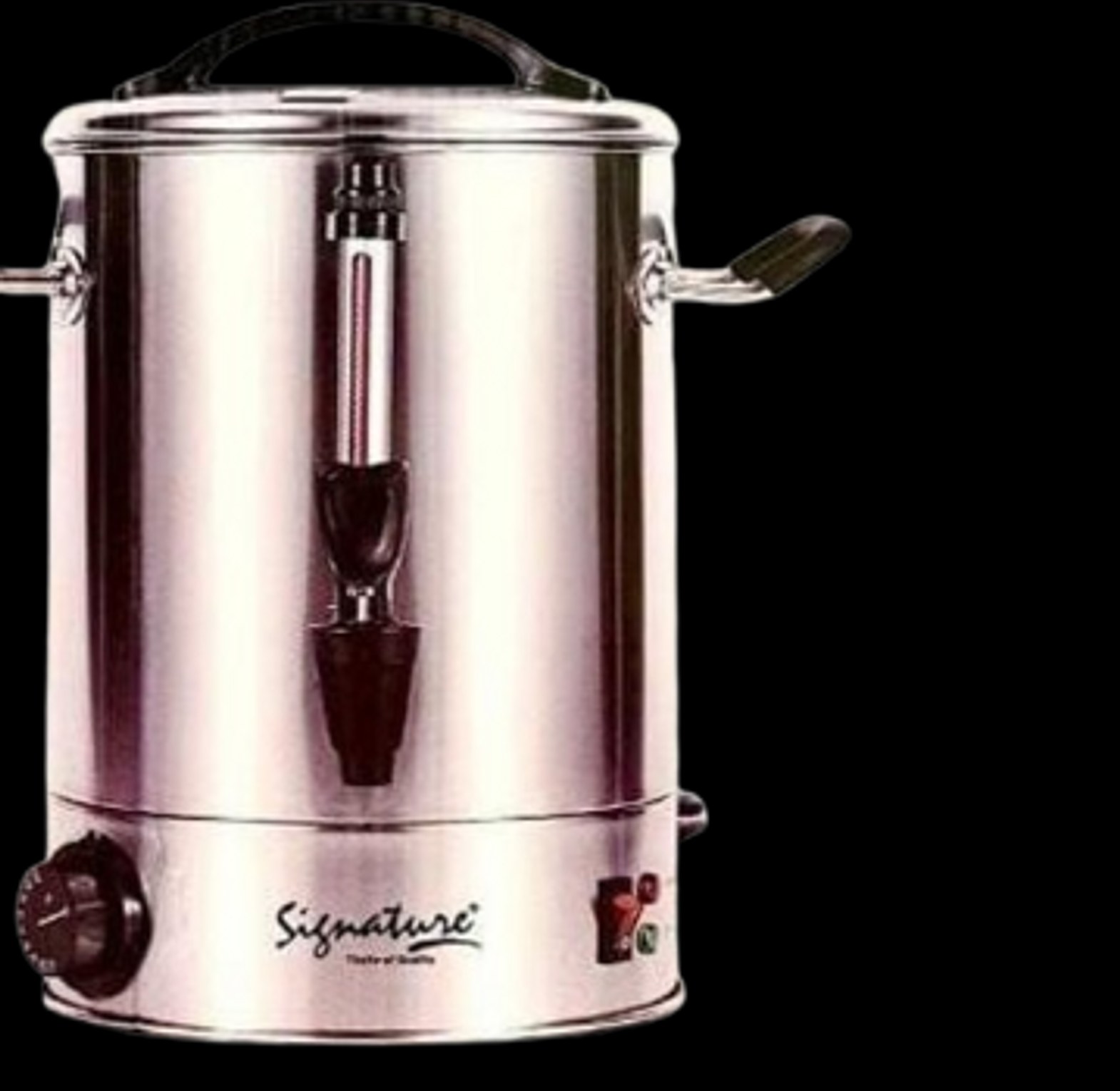 Electric Tea Urn. Commercial/House Use Signature STAINLESS STEEL DOUBLE WALL TEA URN NON ELECTRIC 20L image