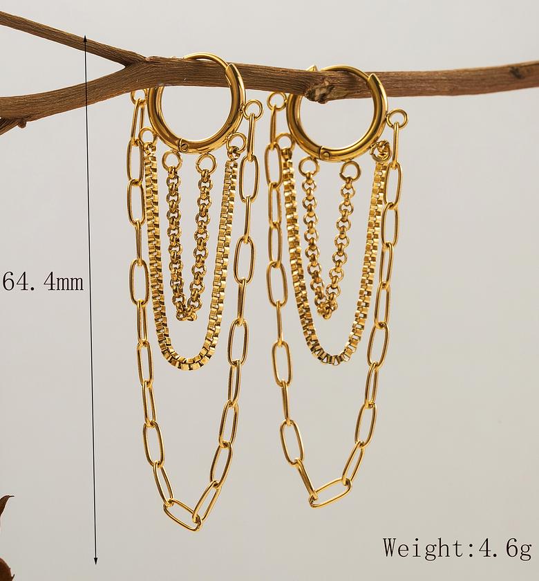 Dipping chains Gold image