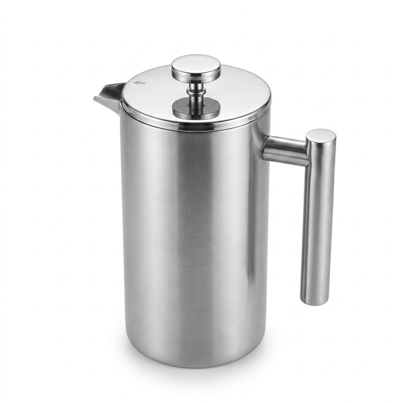 Stainless Steel French Press Coffee Maker 1000ml, Double-Wall Insulated Unbreakable Cafetiere for Home & Office Use image