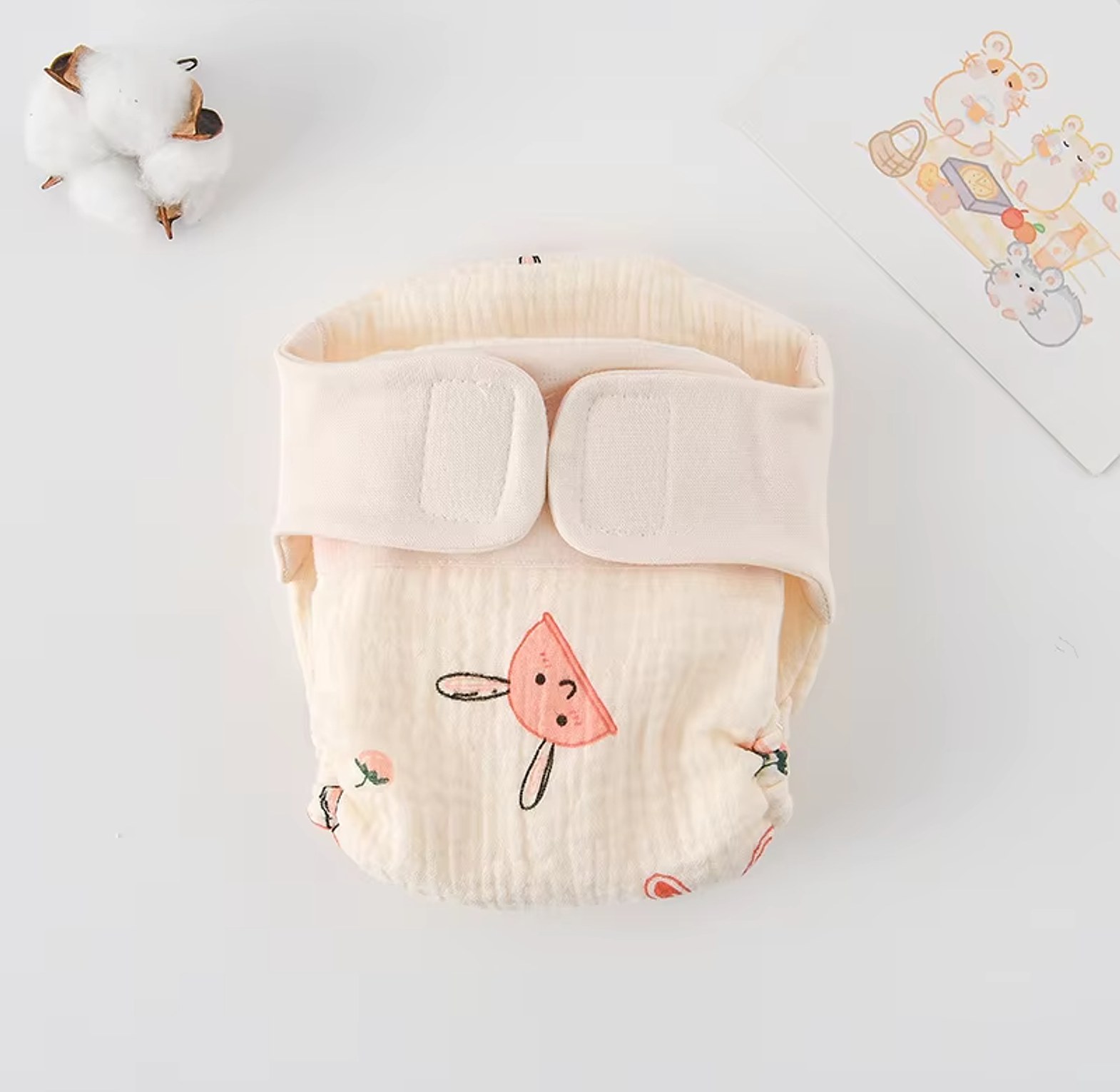 Reusable Muslin Cloth Diapers image