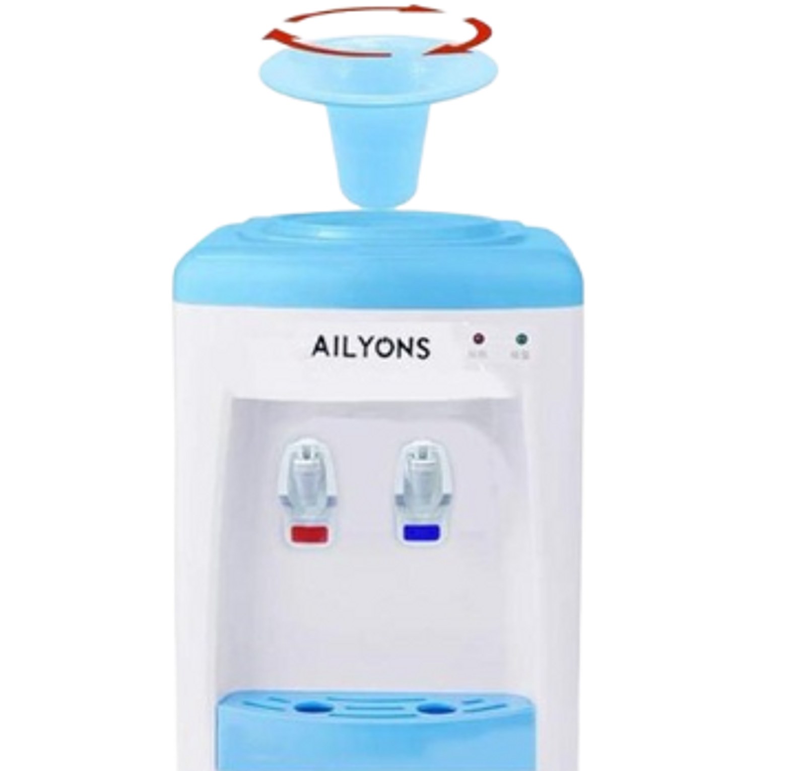 AILYONS Original Table Top Water Dispenser AFK-103 - Hot & Normal, Compact Design, Countertop Dispenser, Perfect For Home, Office, Dorm, Easy To Use image