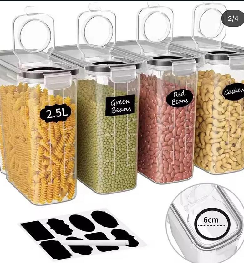 4pc airtight food storage containers image