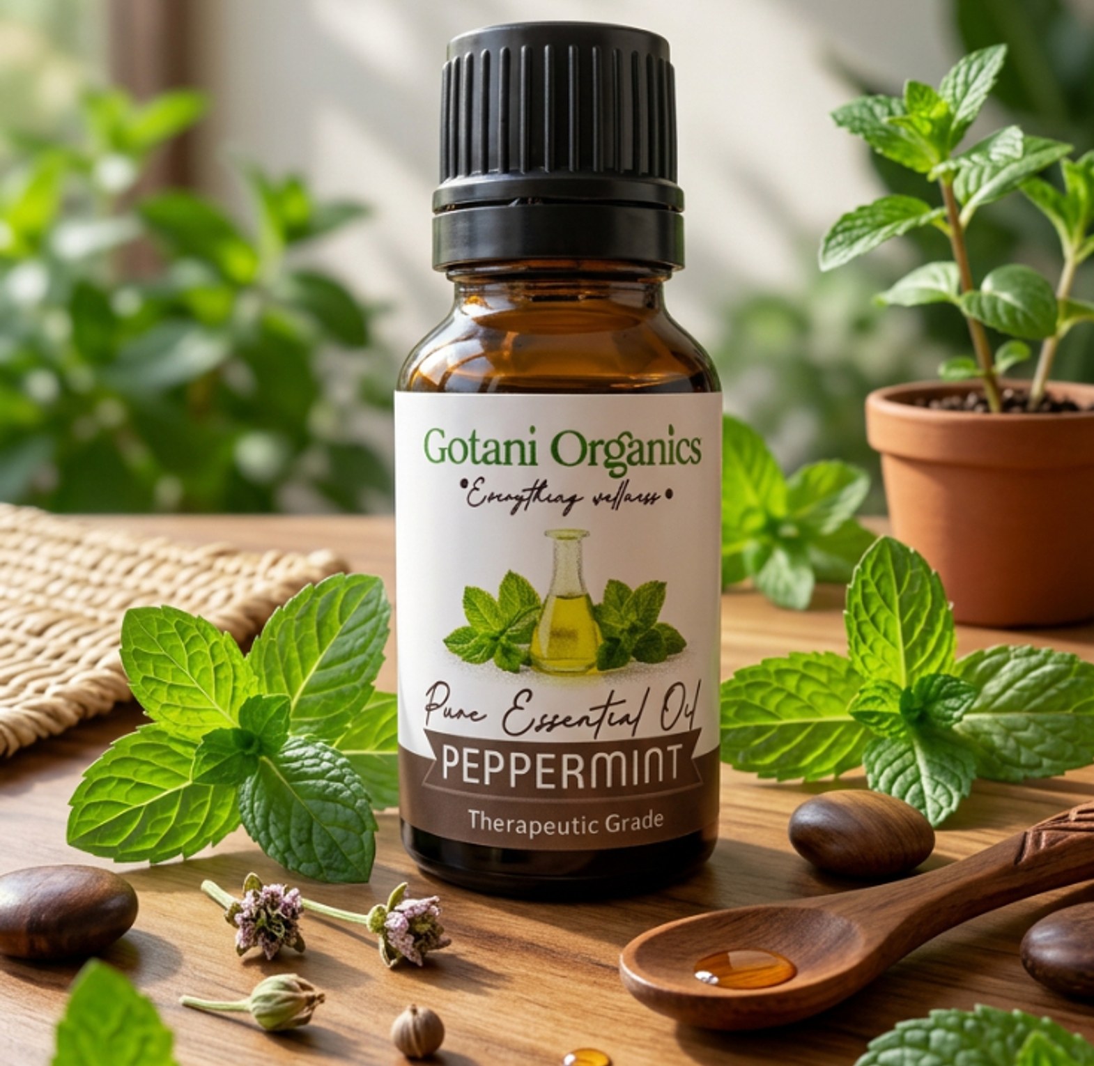 premium Peppermint Essential Oil. image