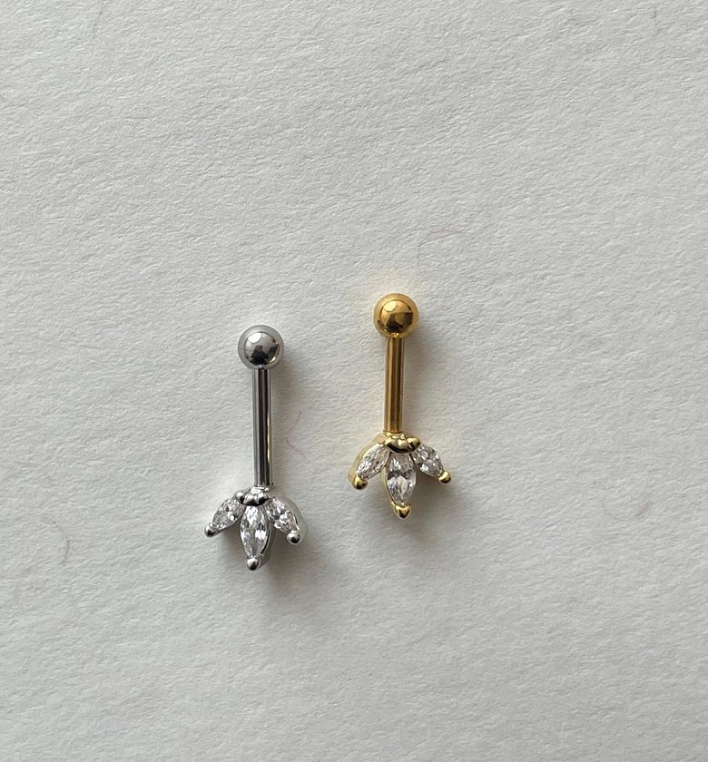 Radiant Lotus Bloom Helix Piercing  image