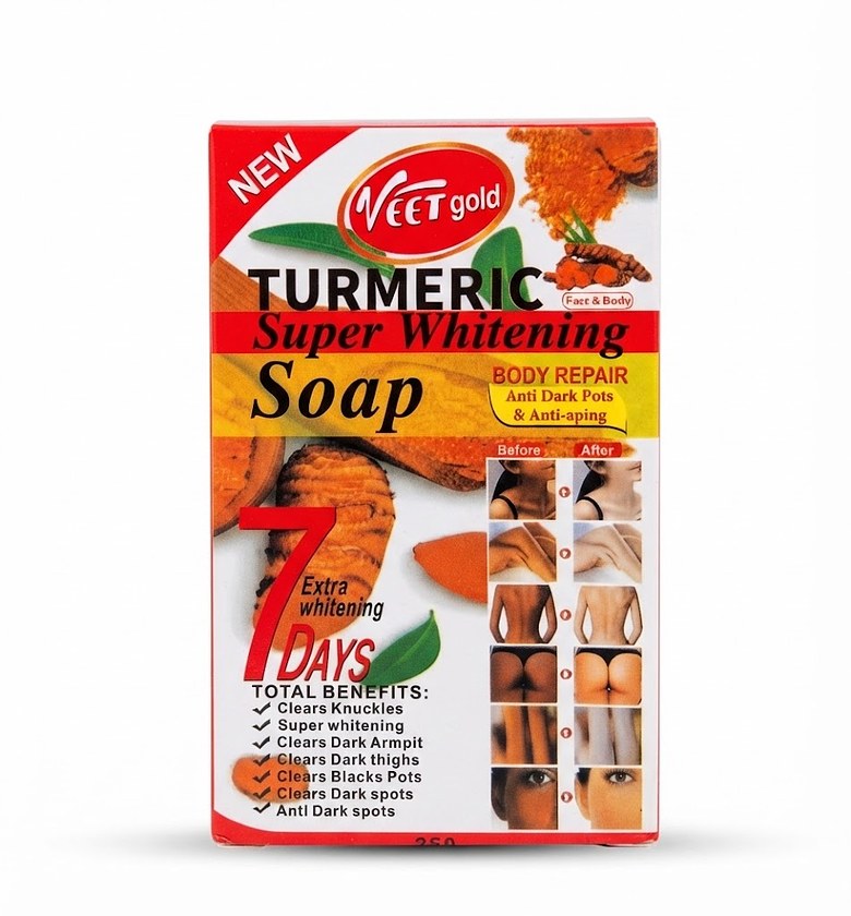 Veet gold tumeric  super whitening soap image