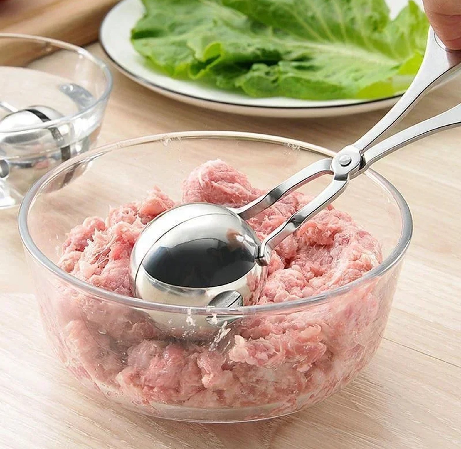 Stainless Steel Meat Ball Shaper and Scooper image