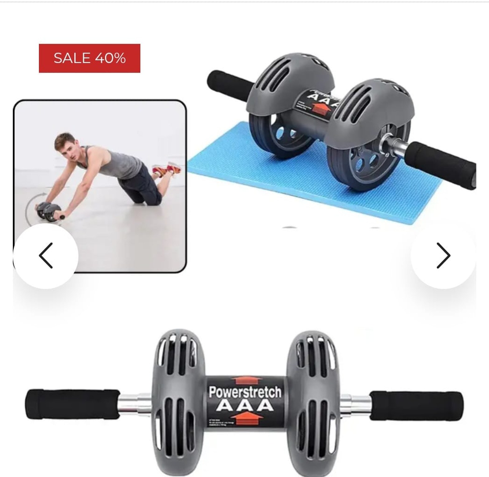 Power stretch Wheel-Power Stretch Roller For Flat Tummy And ABS image