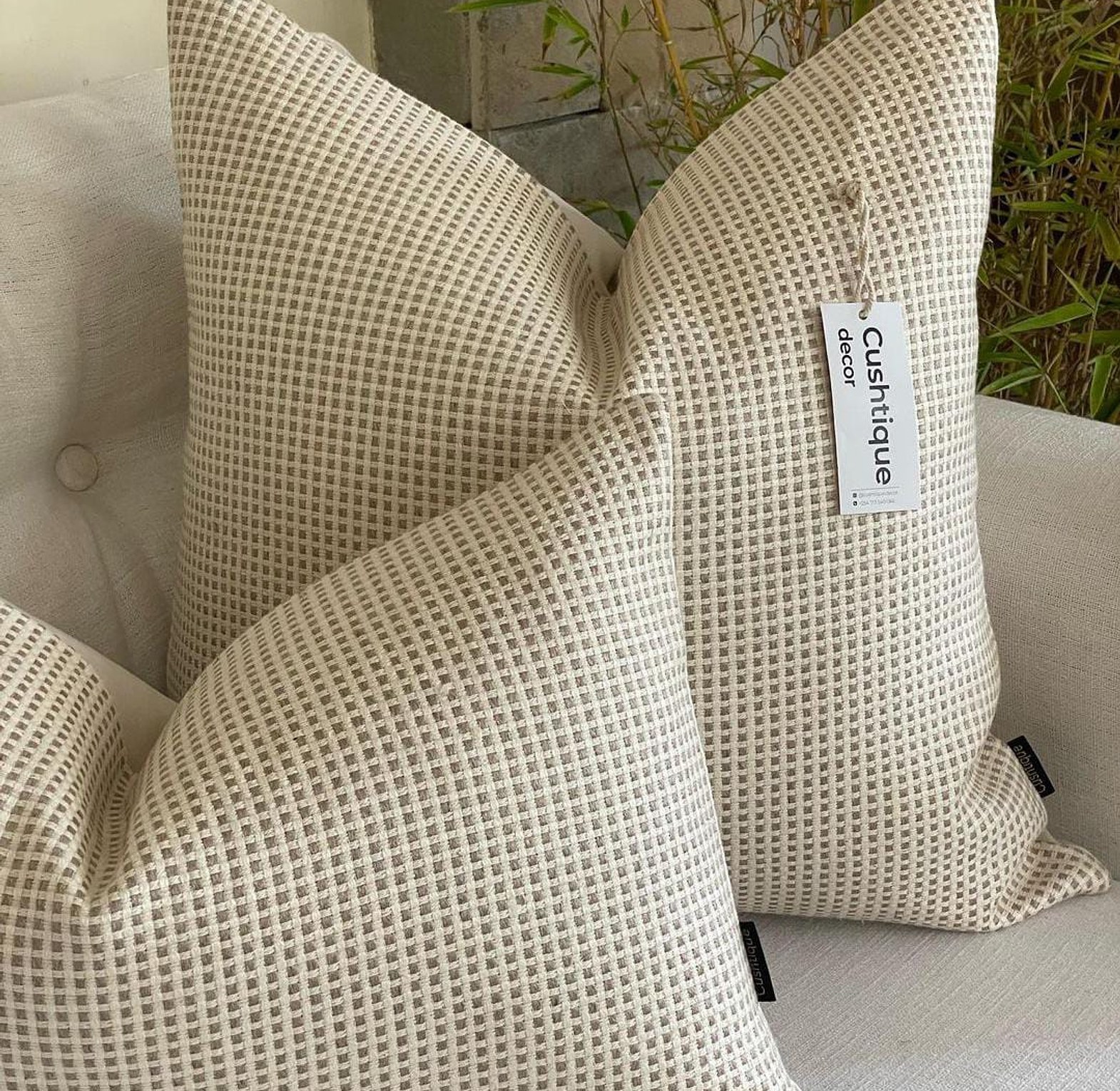 THATCH WOVEN CUSHION image