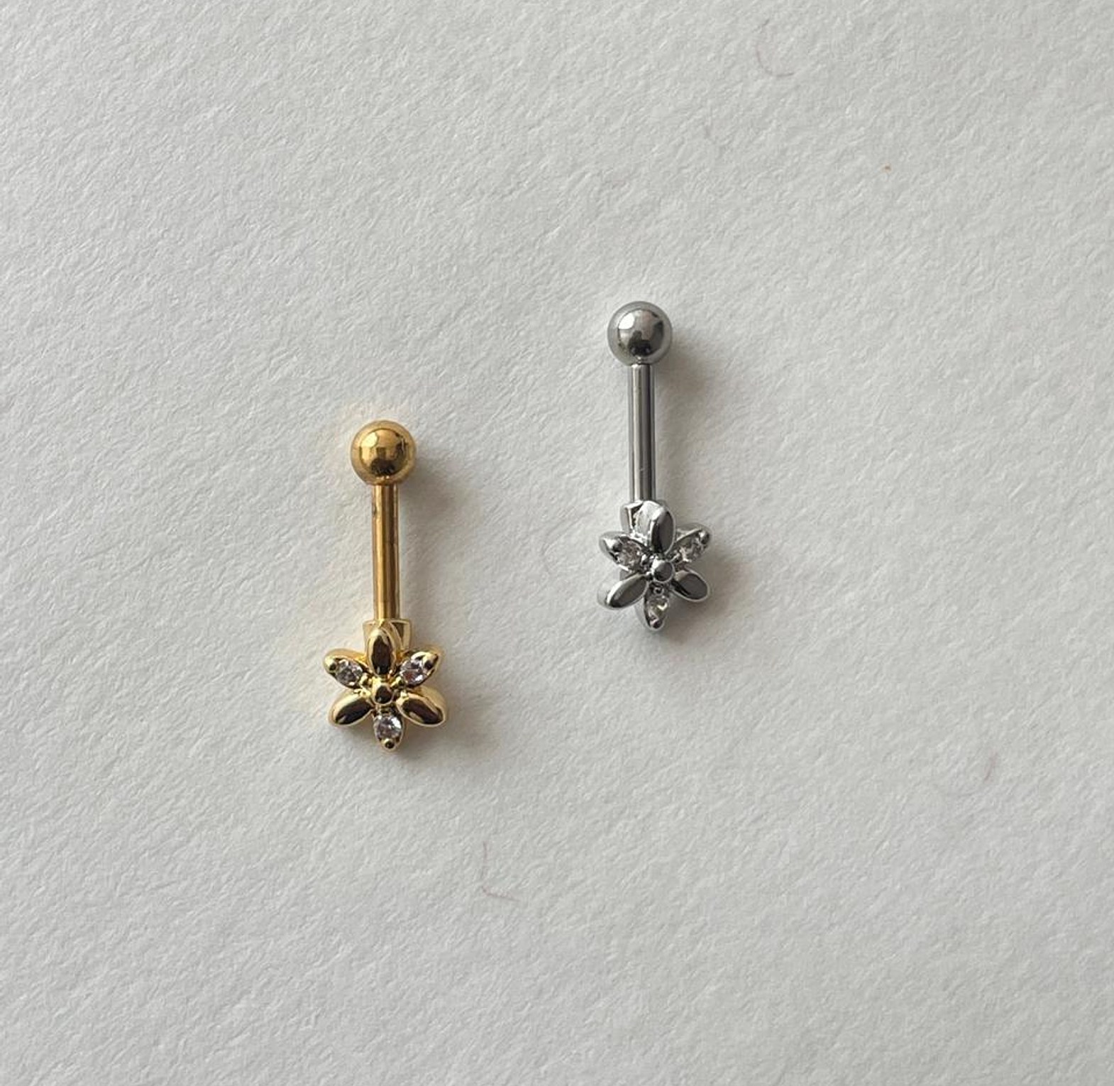 Dainty Starflower Helix Piercing Earrings image