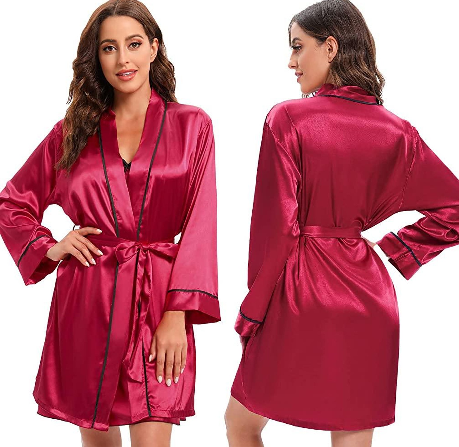 2489 Silk Loungewear Dress + Matching Robe image