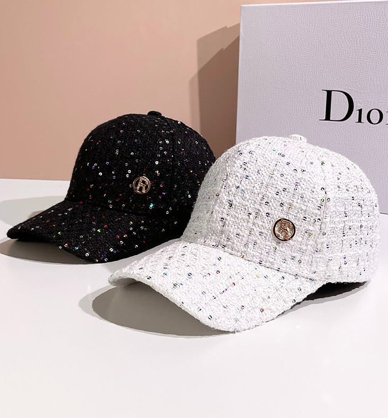 Korean Style Sequin Visor Baseball Cap image