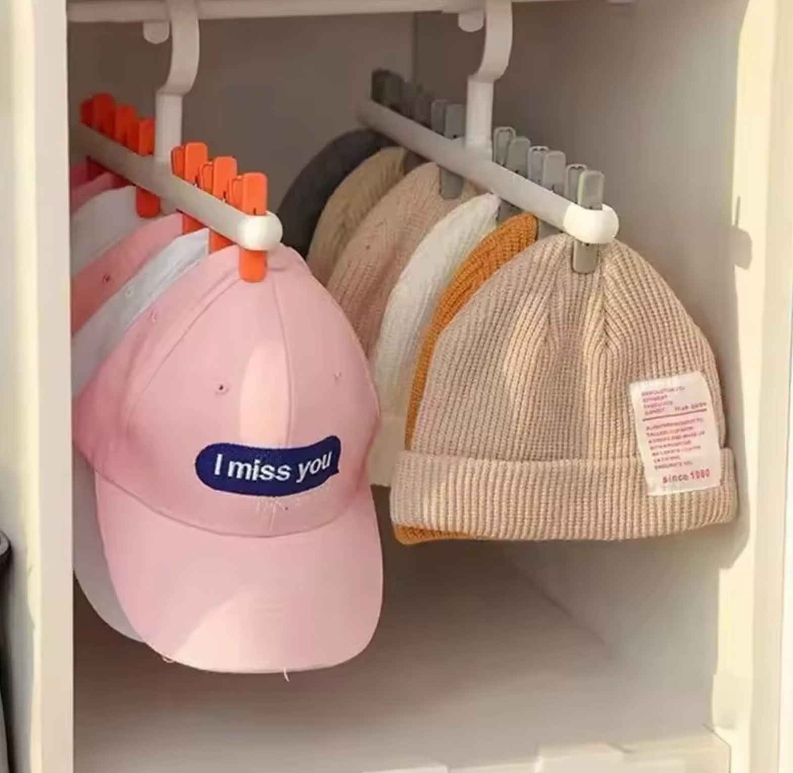 Hats, Caps and Socks Organizer and Hanger image