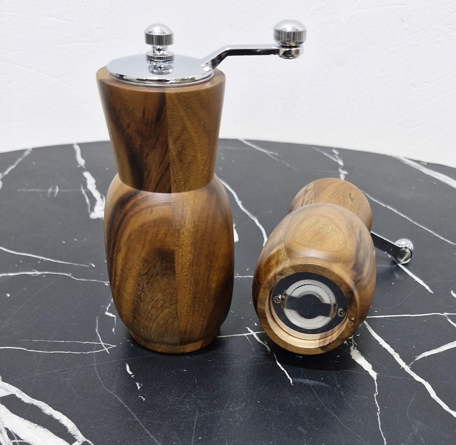 Acacia Manual Salt & Pepper Grinder Set image