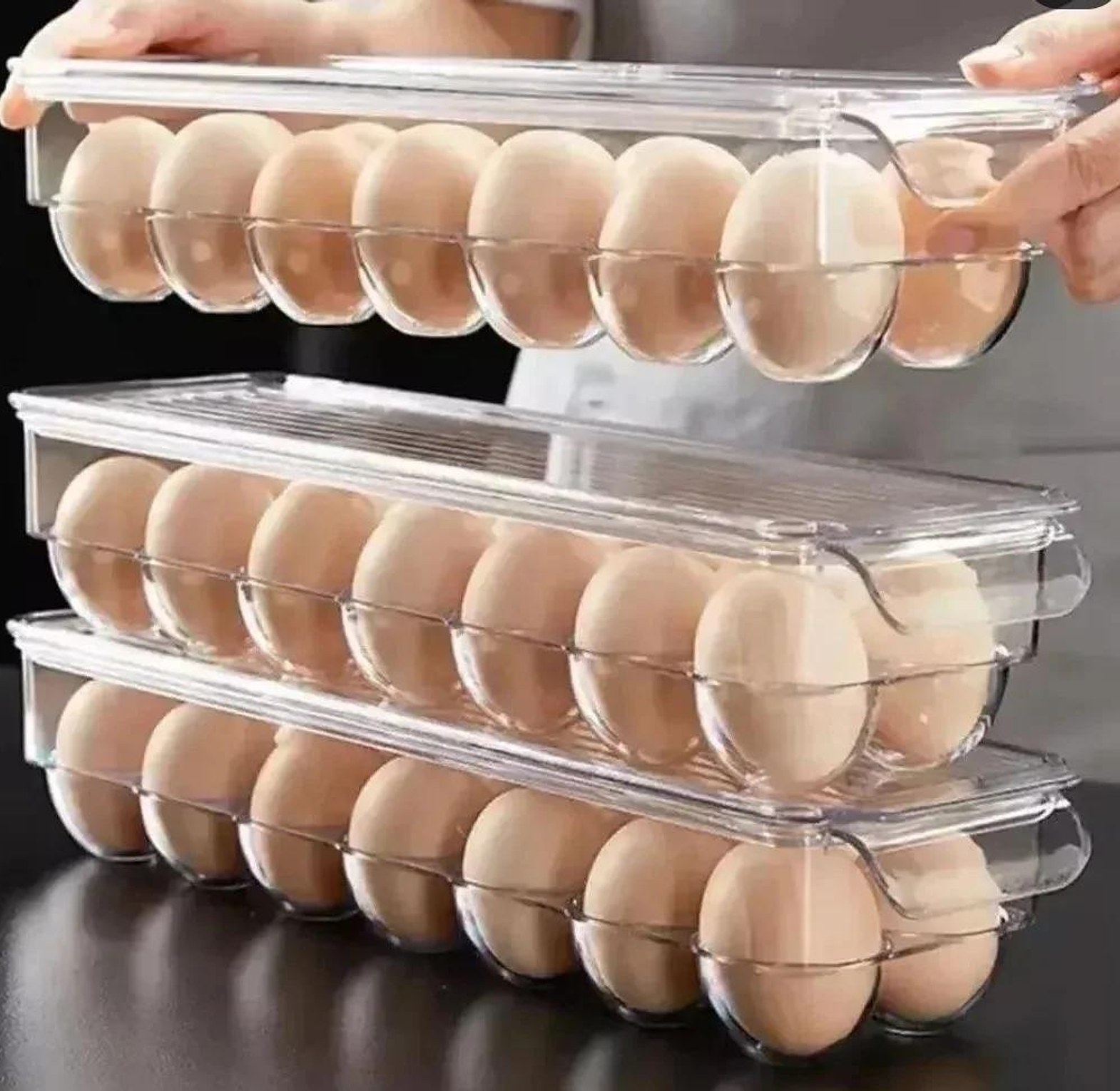 14 slot acrylic egg holder image
