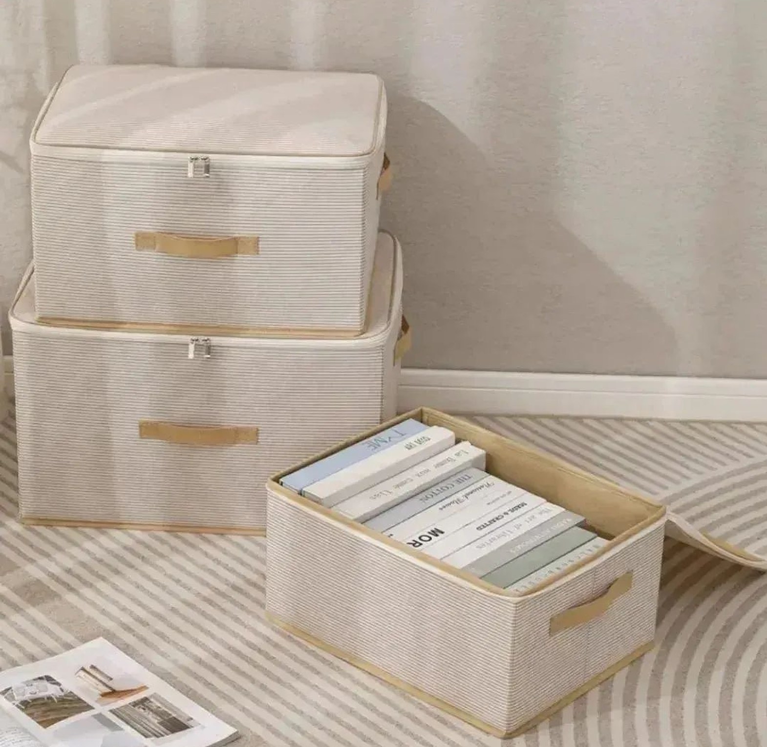 Foldable Large Zipper Storage Box image