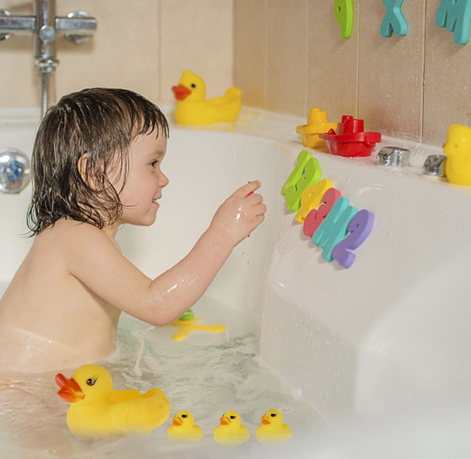 4 Piece Kids Bath Toy image