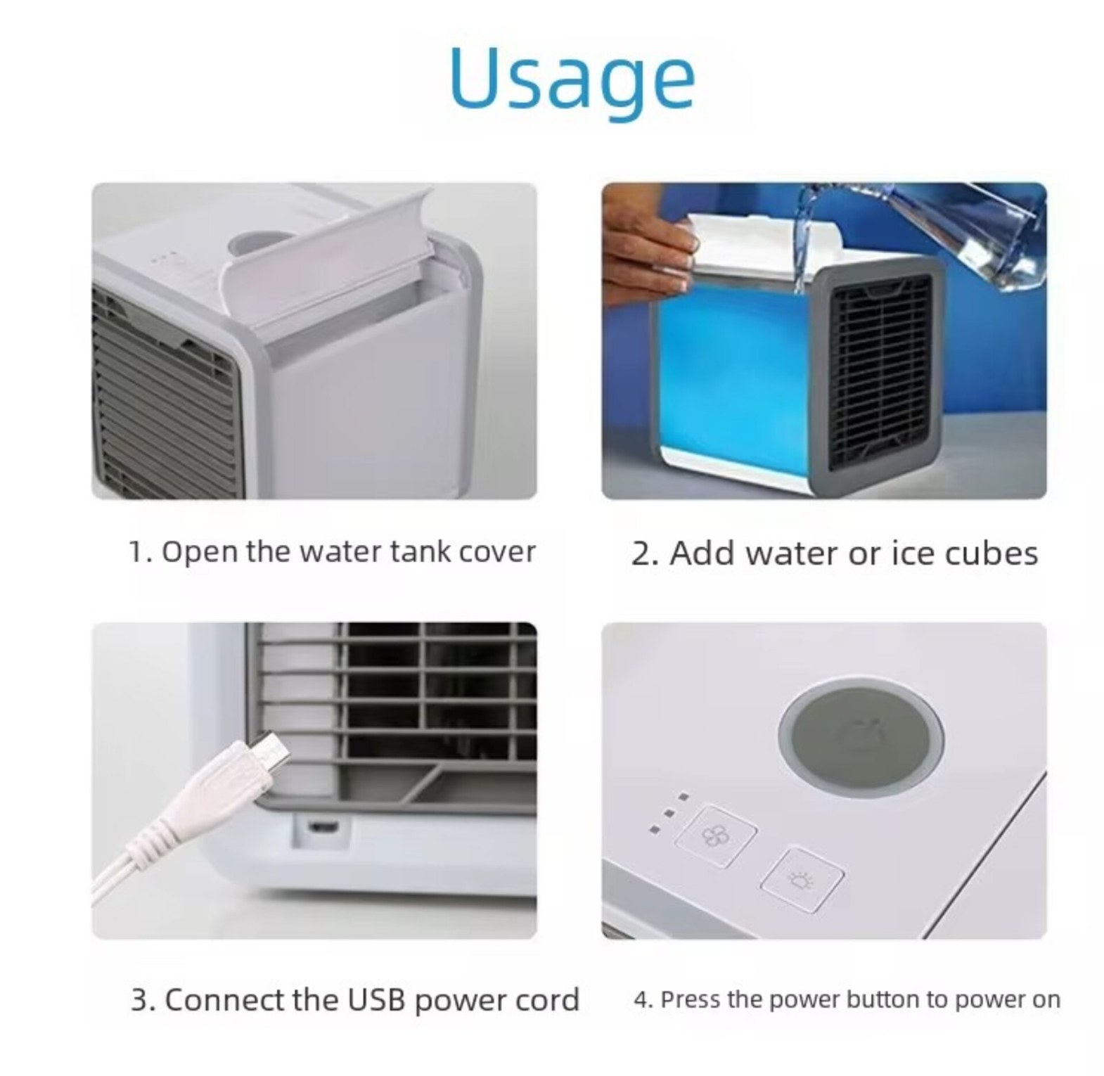 Portable Mini Air Conditioner, Cooling Fan, Air Cooler image