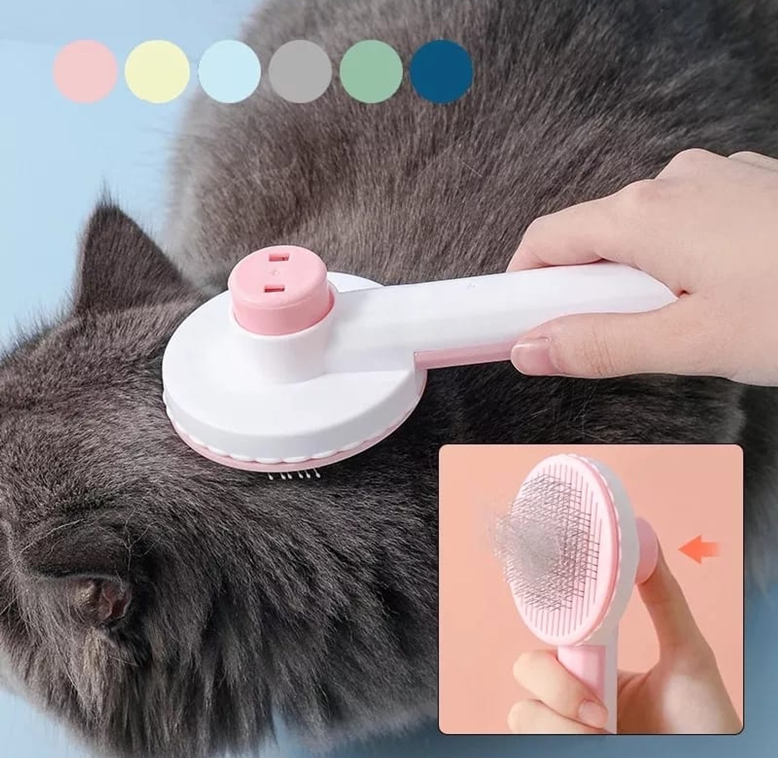 Self-Cleaning Pet Comb image