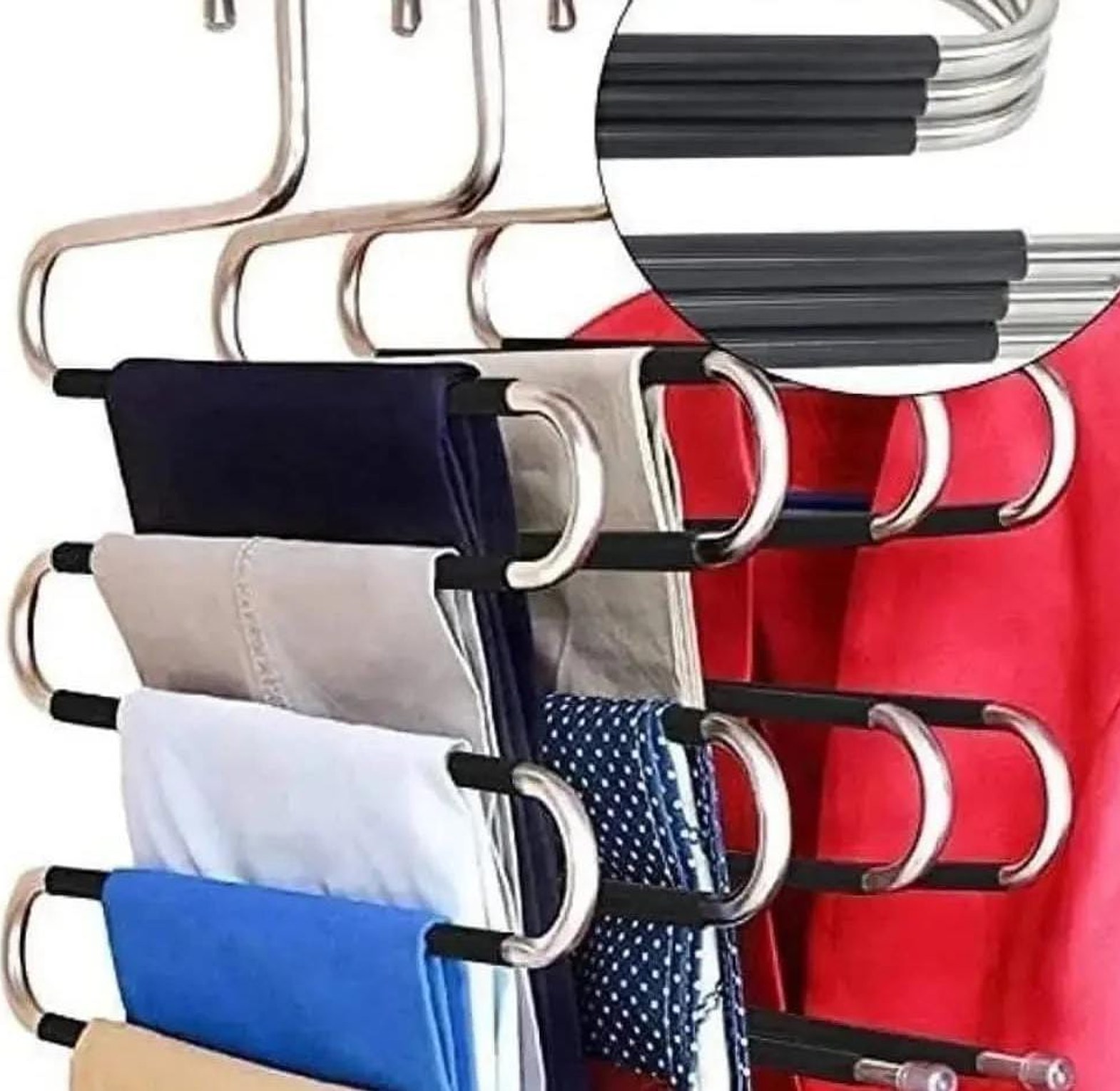 S-Shaped hangers with antislip coating  image