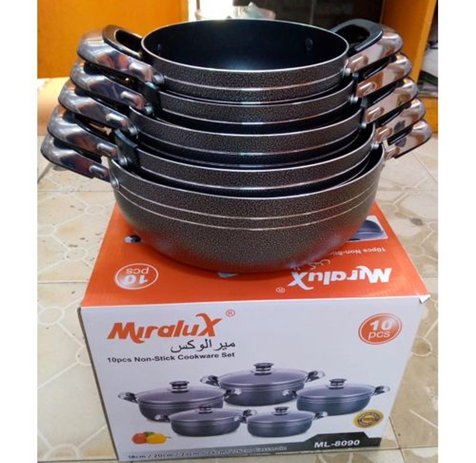 Quality Affordable miralux 10 pc Non stick cookware set image