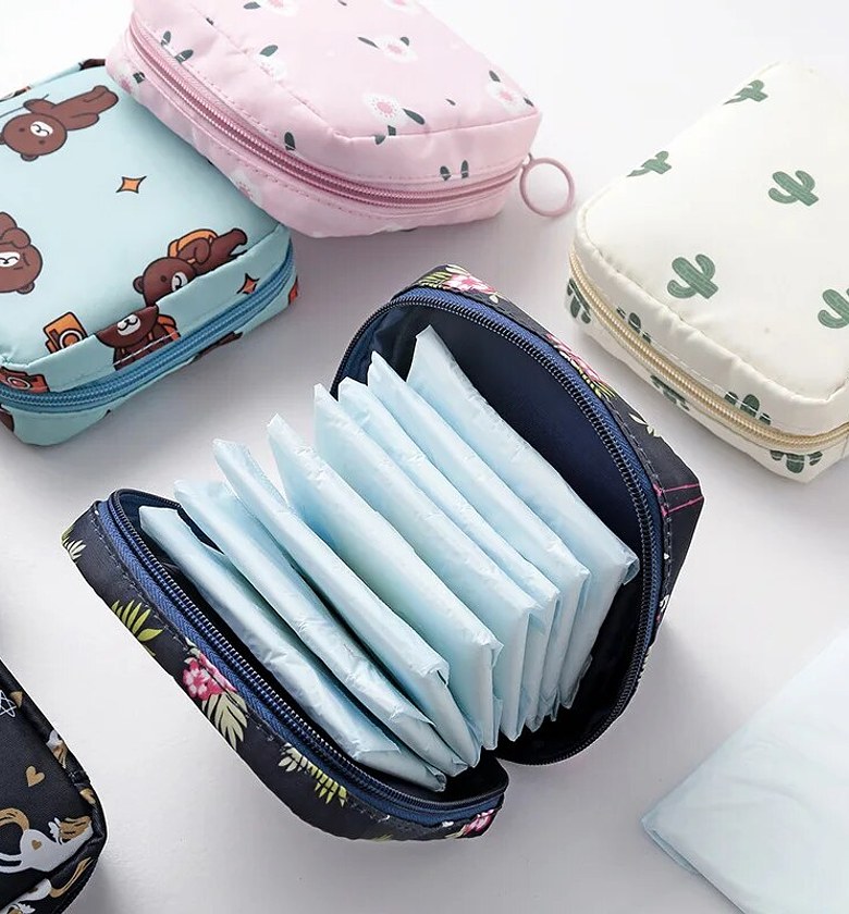 Sanitary Pads or Makeup Organizer, Bag, Pouch image