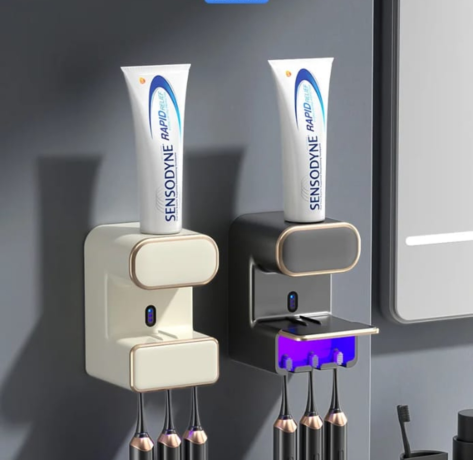 Automatic Toothpaste Squeezer Wall-mounted Electric Toothpaste Dispenser image