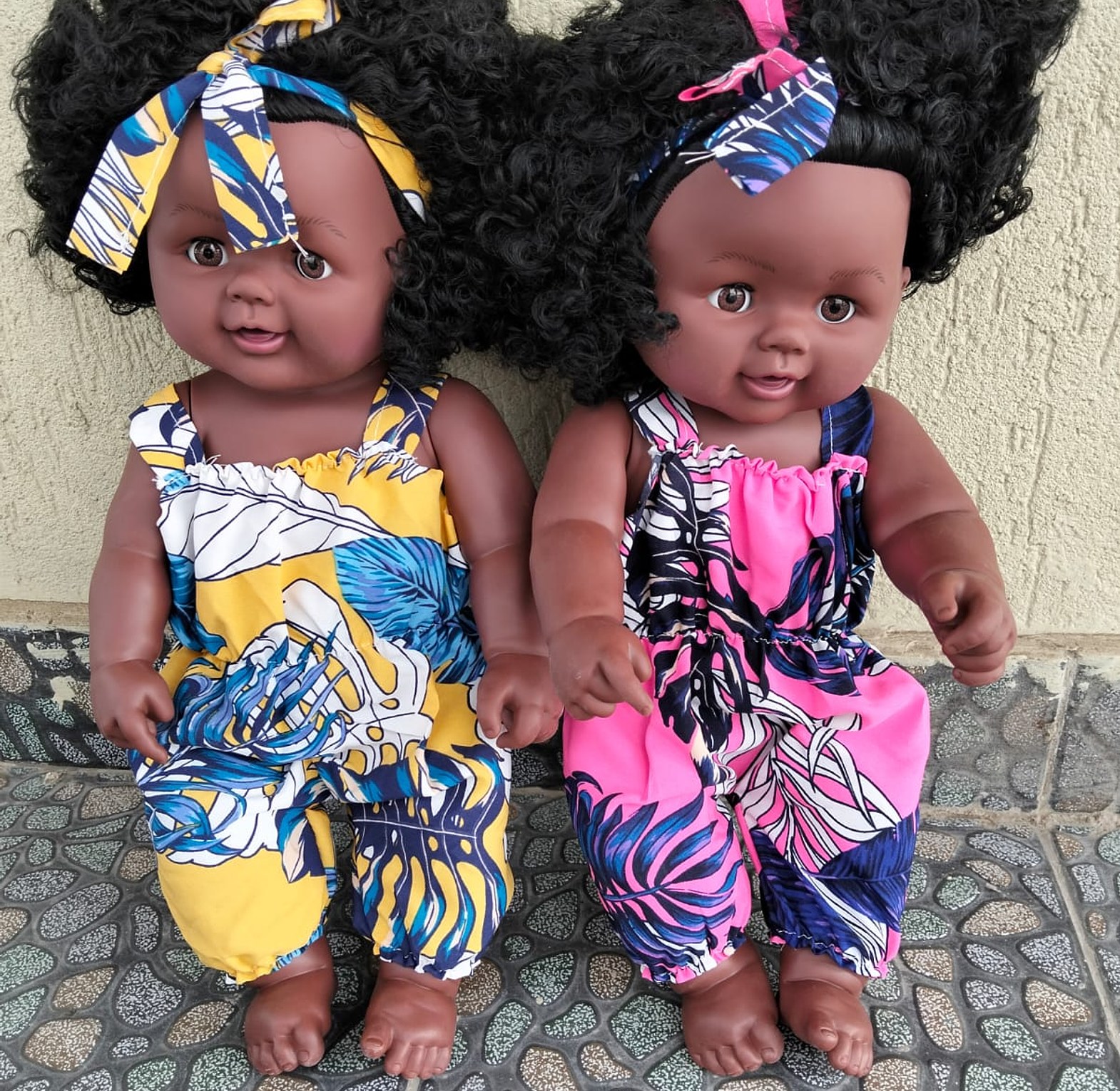 1PC BIG SIZE AFRICAN DOLLS / WITH SOUND image
