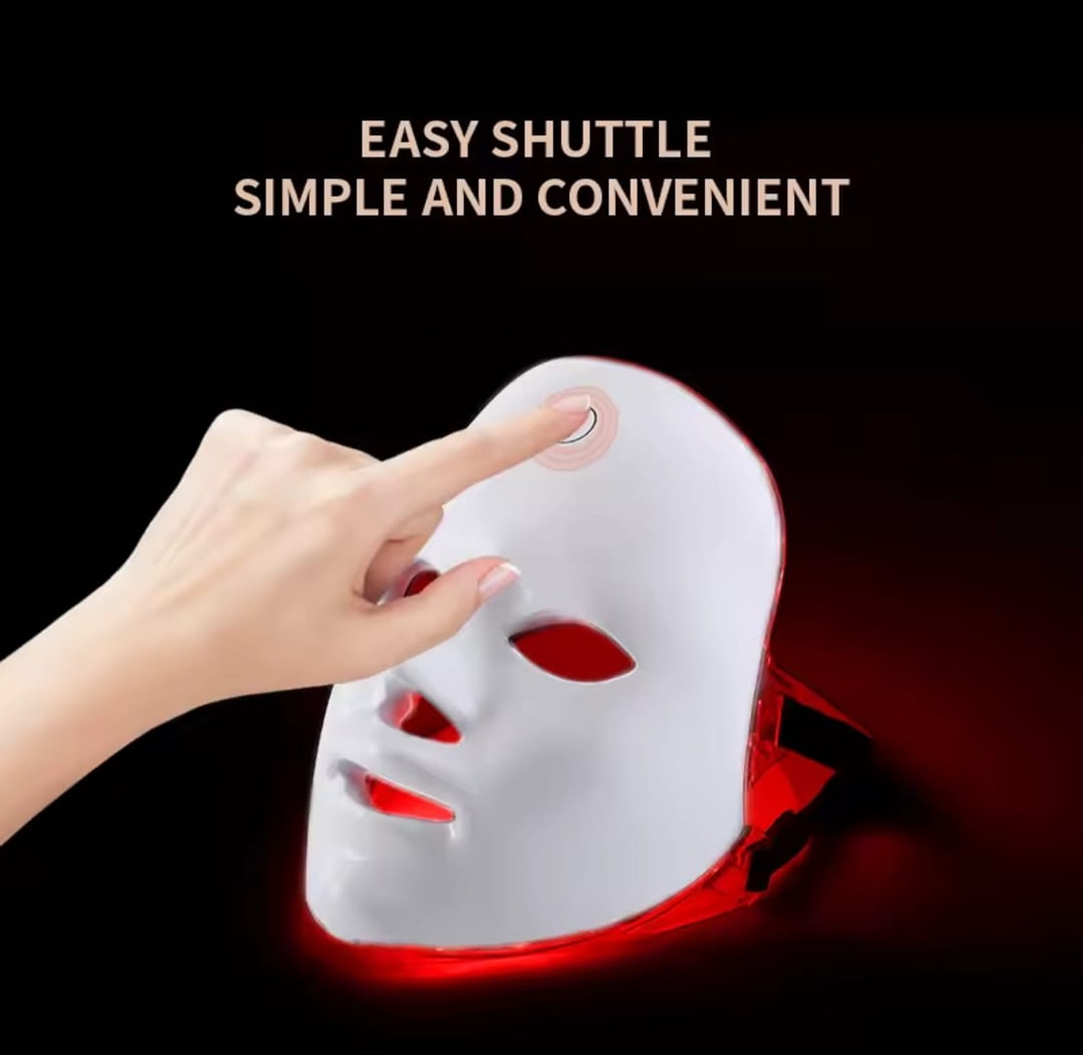 Wireless 7 Colors Light Led Facial Mask Red Light Therapy image