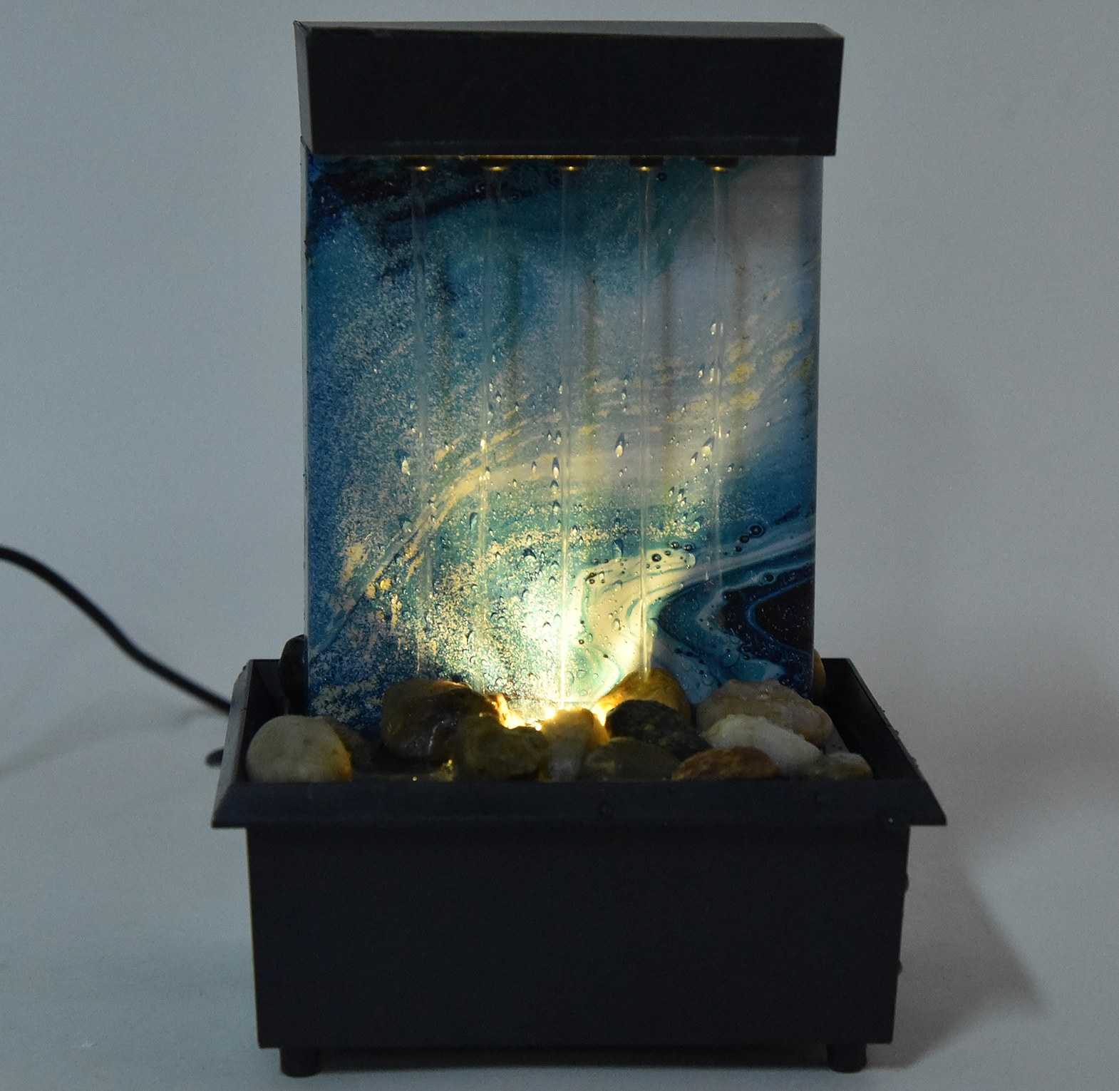 Modern Calming Tabletop Water Fountain for Home Office Decor image