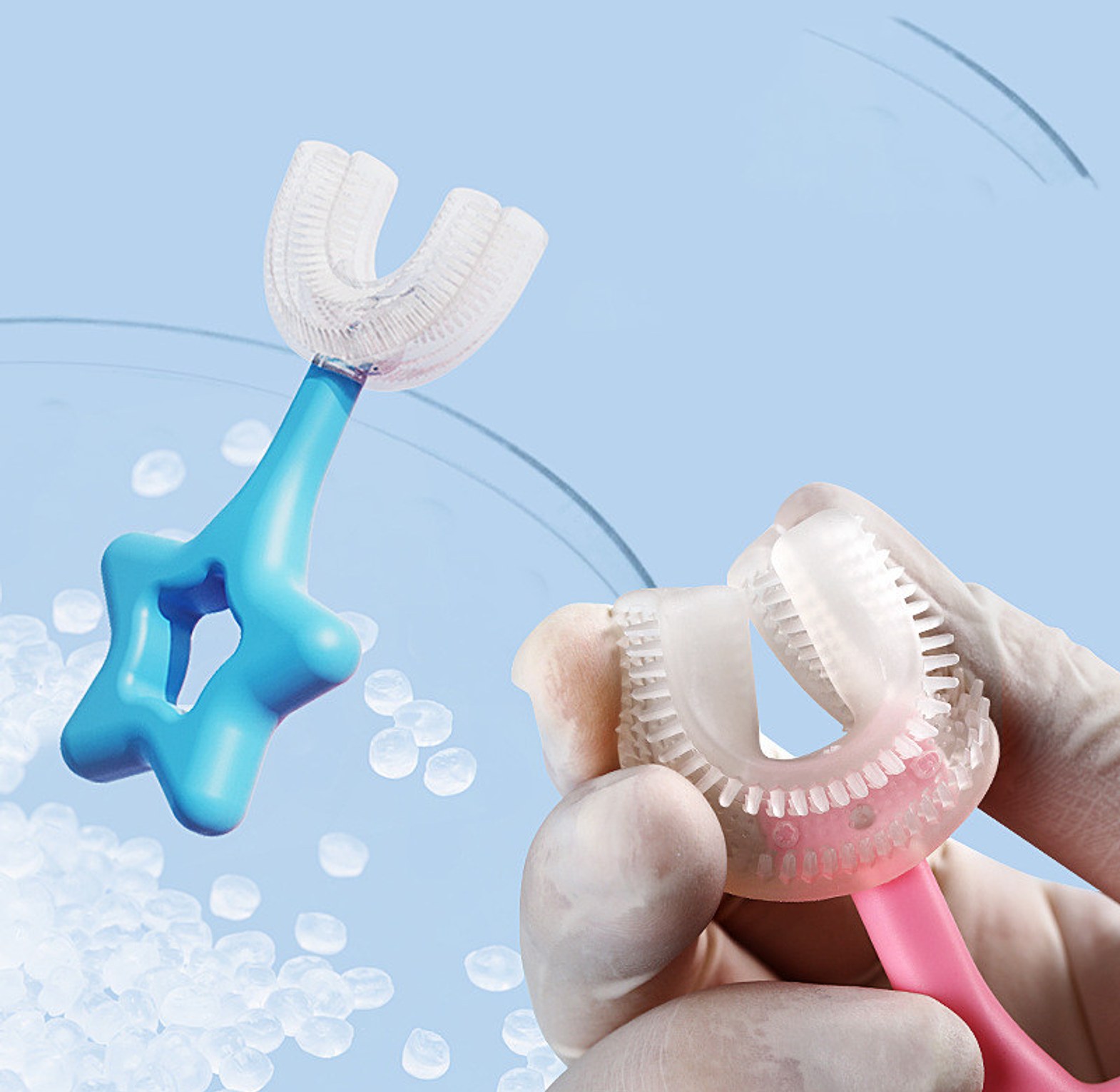 U-Shaped Kids Toothbrush image