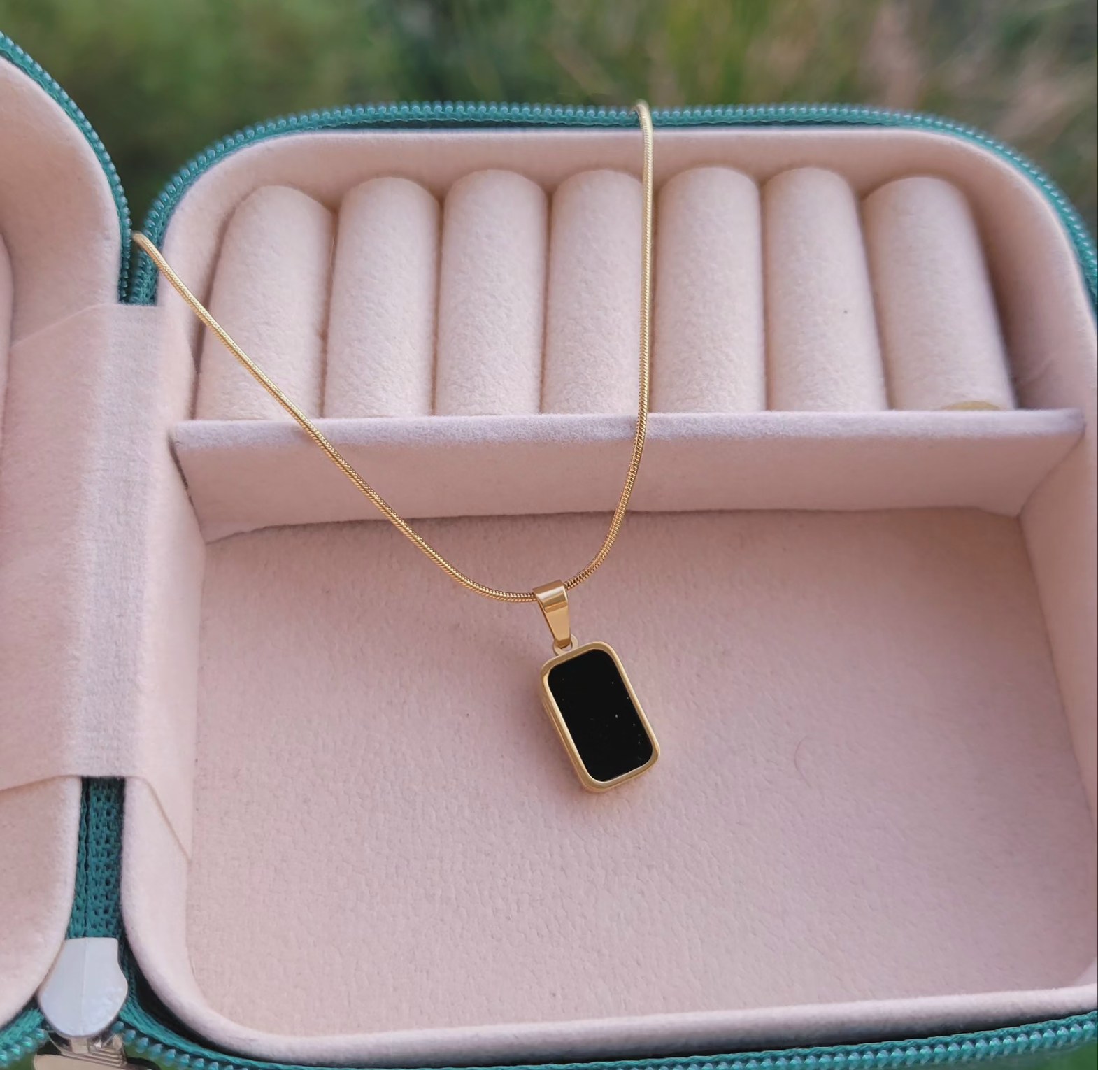 Double sided black pendant  image