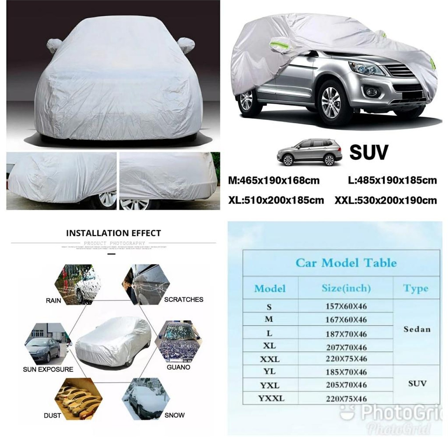 Universal Grey Car Cover image