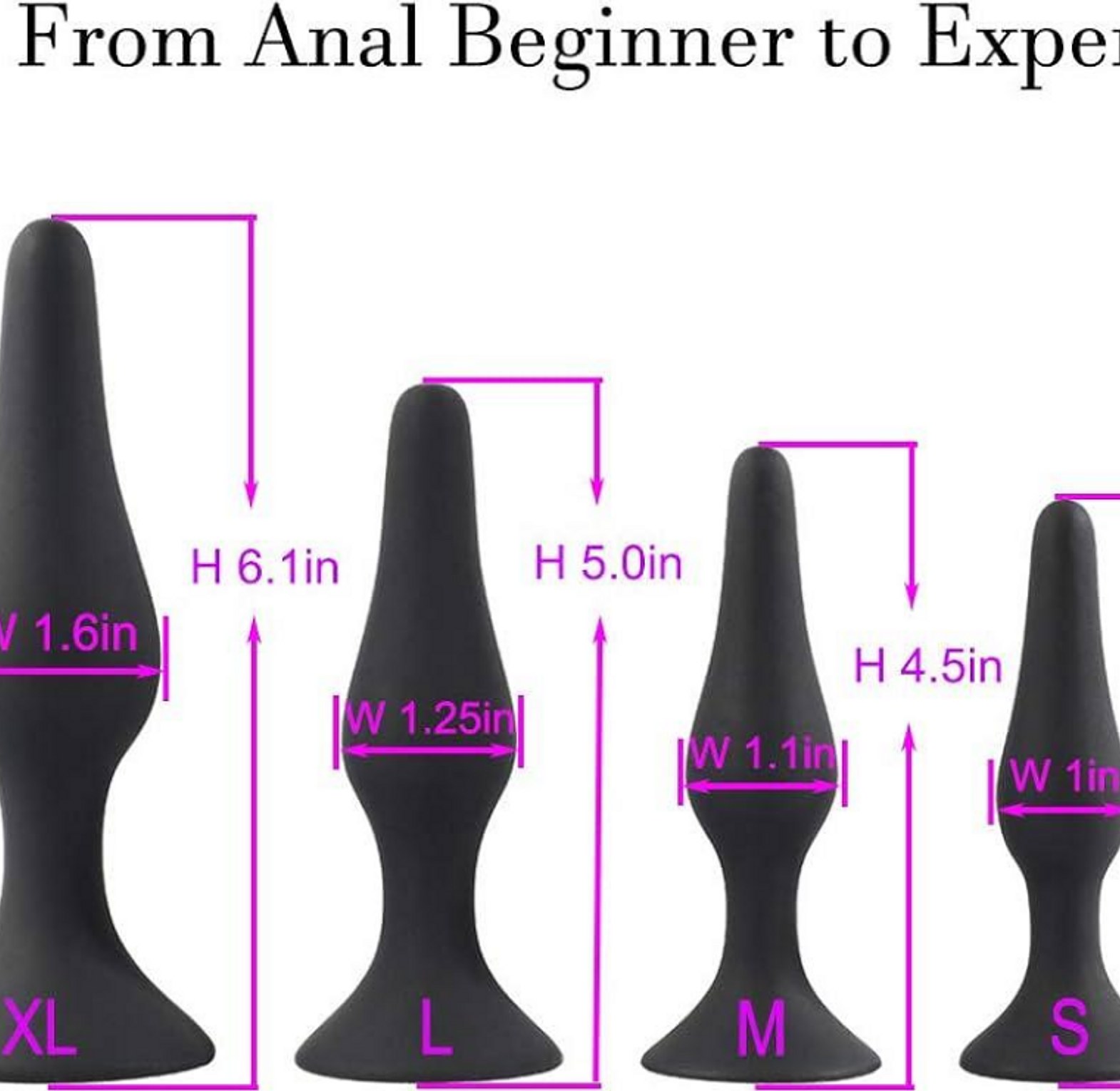 Anal Toys Butt Plug for Beginner Erotic Toys Silicone Anal Plug Adult Products Anal Sex Toys for Men Women image