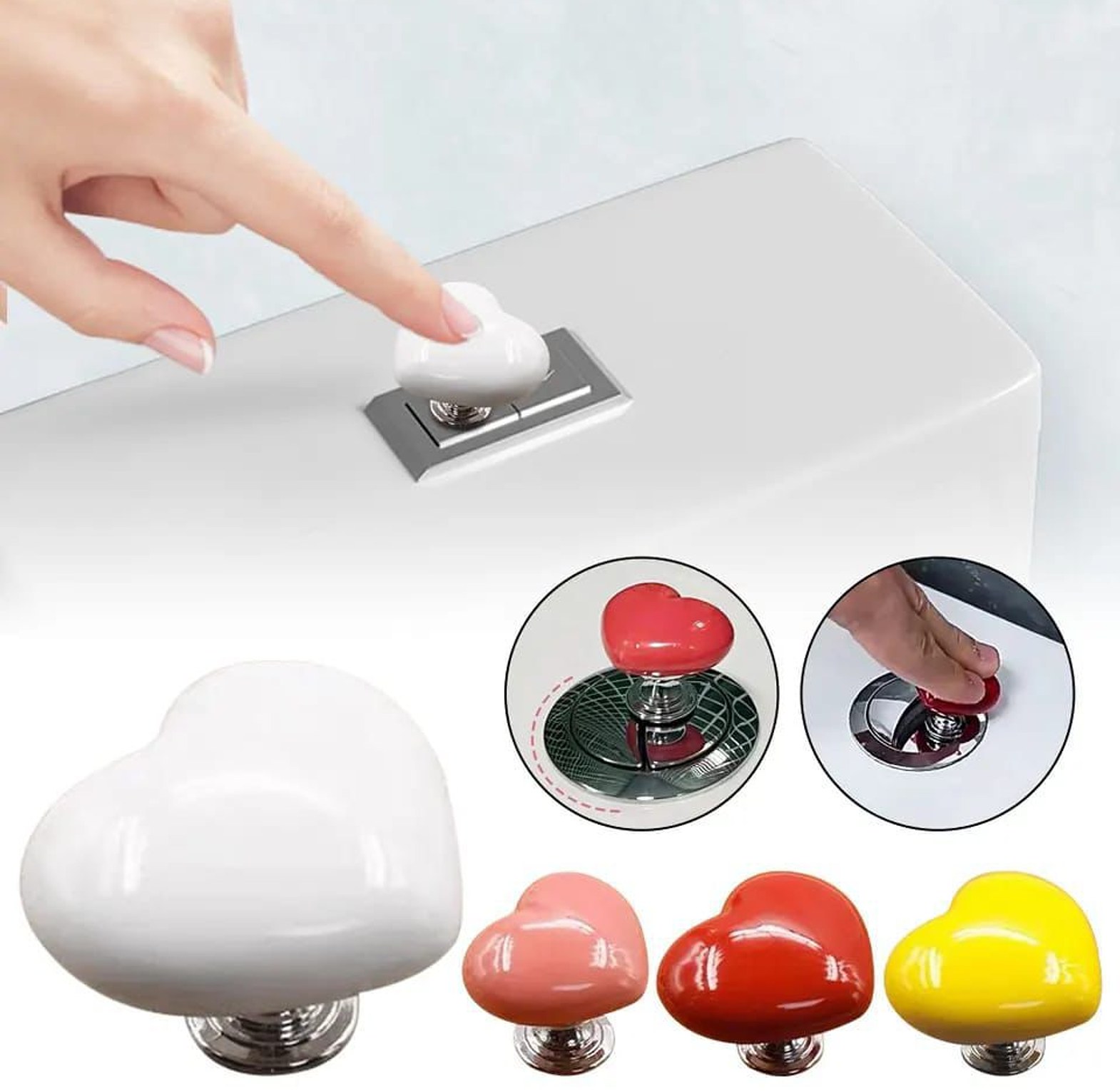 Heart Shape Toilet Presser image